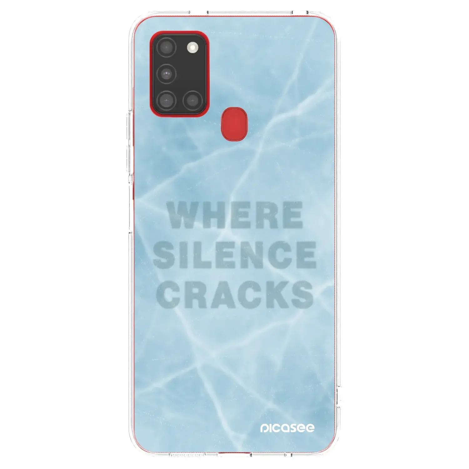 Silikonový průhledný obal pro Samsung Galaxy A21s - SILENCE