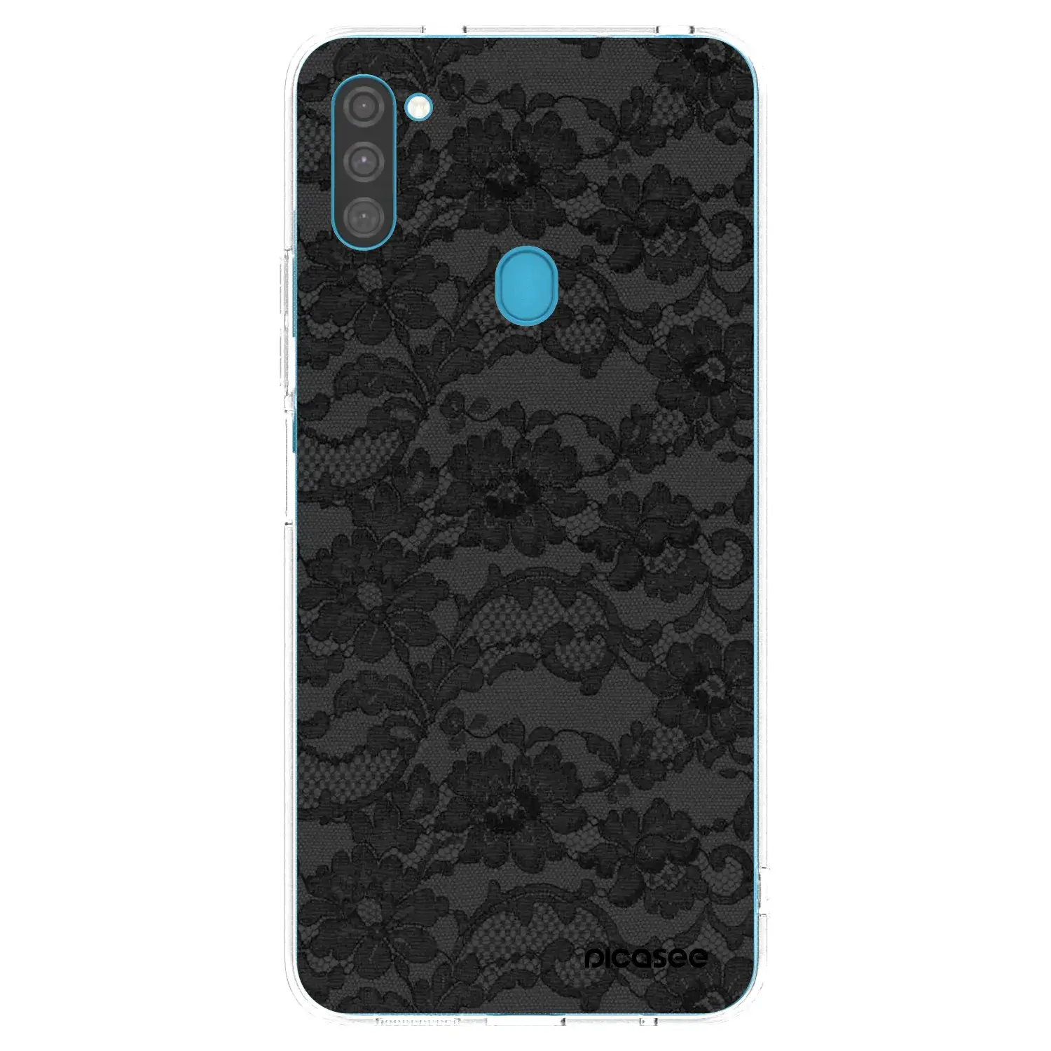 Silikonový průhledný obal pro Samsung Galaxy M11 - Dark Elegance