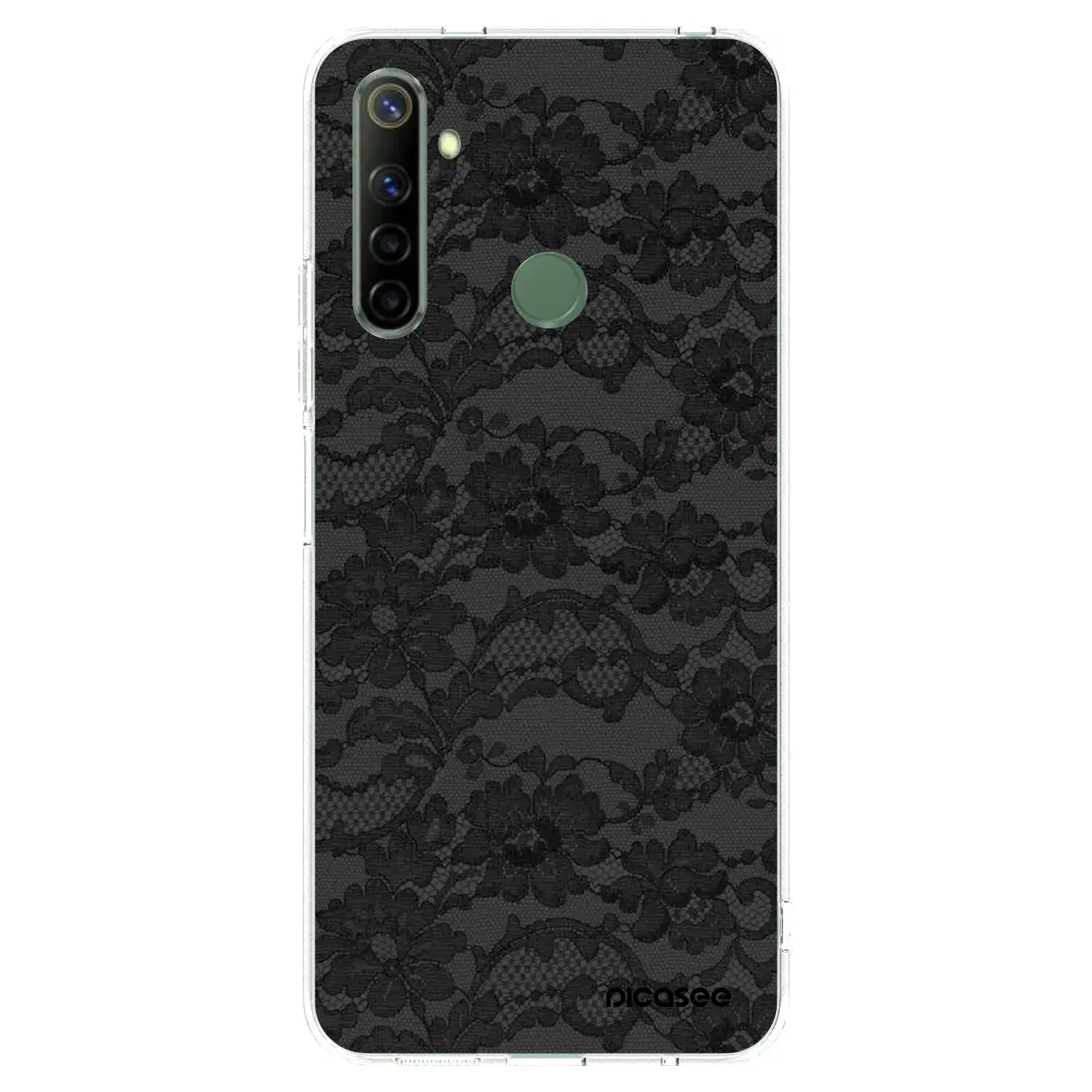 Silikonový průhledný obal pro Realme 6i - Dark Elegance