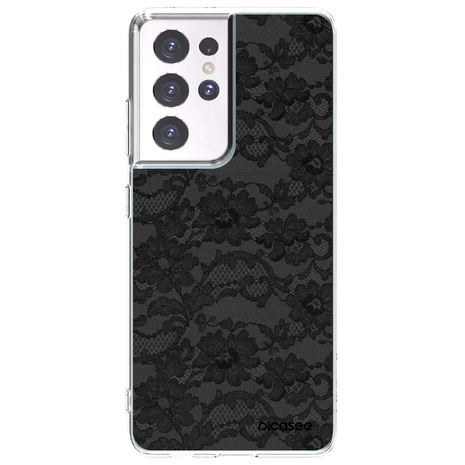 Silikonový průhledný obal pro Samsung Galaxy S21 Ultra 5G G998B - Dark Elegance