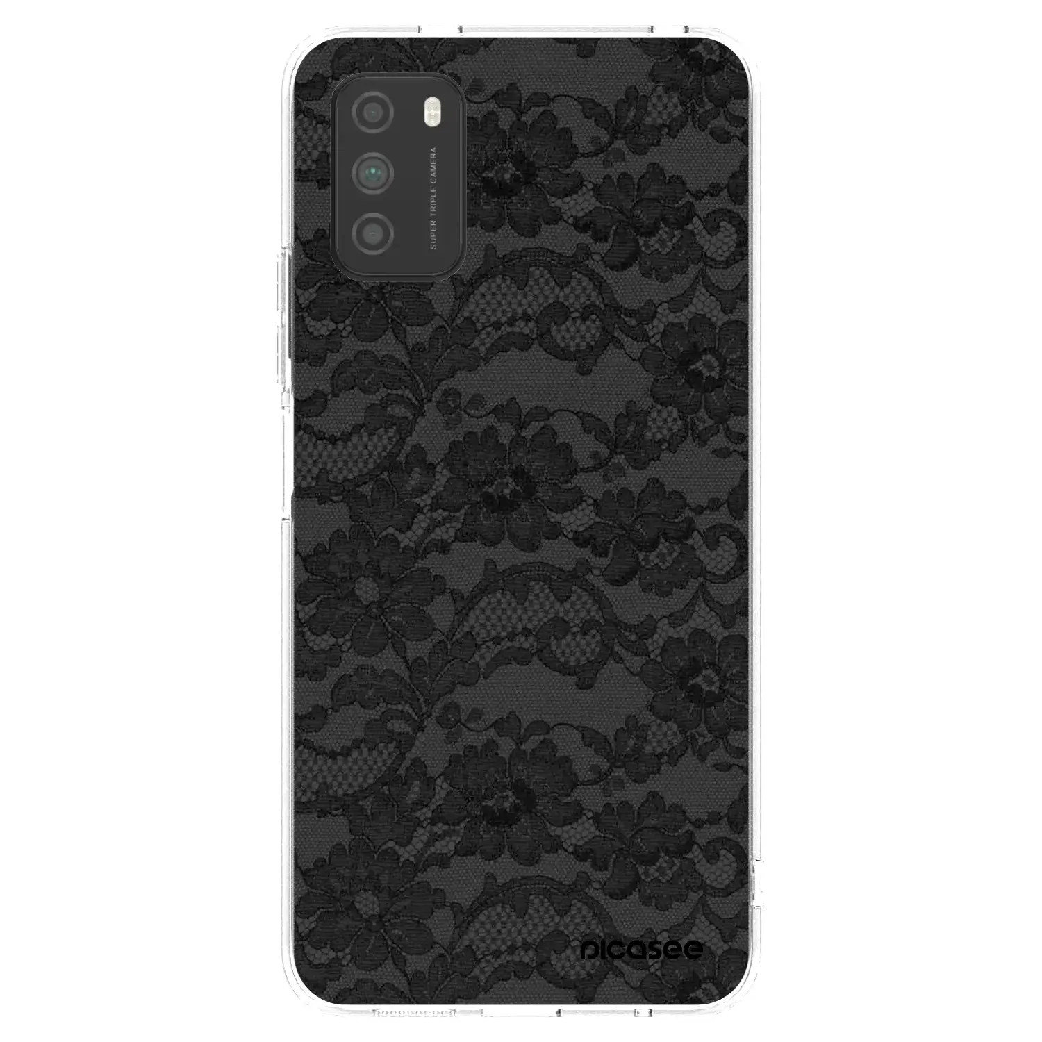Silikonový průhledný obal pro Xiaomi Poco M3 - Dark Elegance