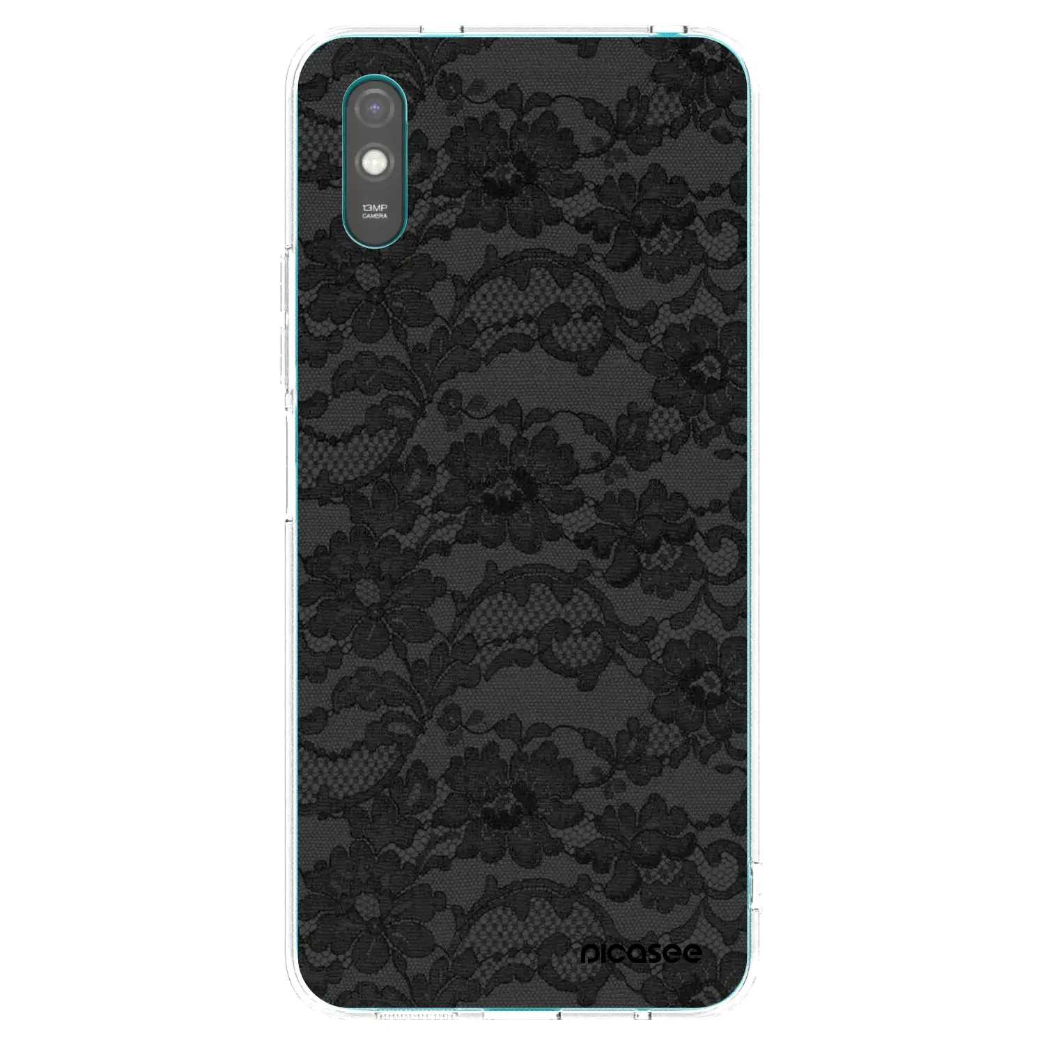 Silikonový průhledný obal pro Xiaomi Redmi 9AT - Dark Elegance