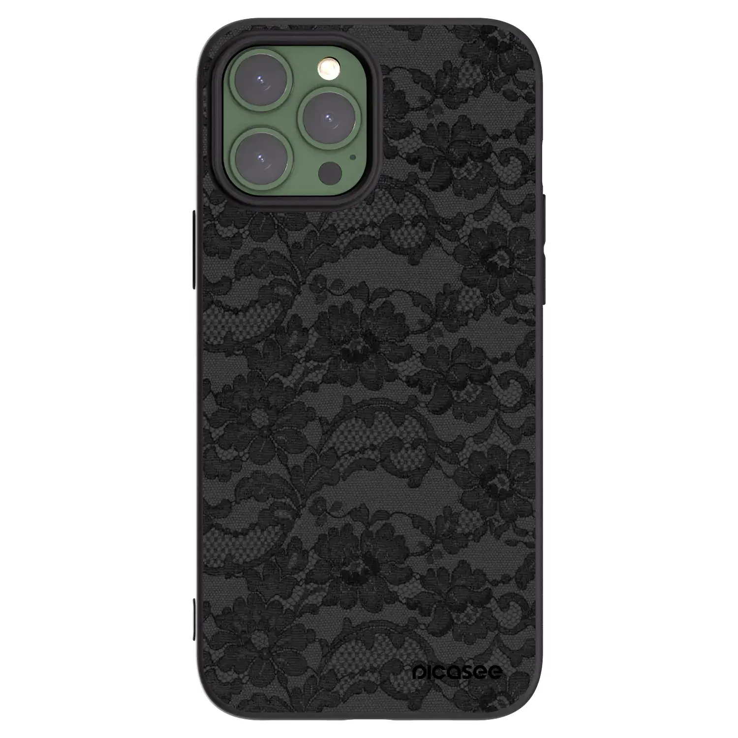 Silikonový černý obal pro Apple iPhone 13 Pro Max - Dark Elegance