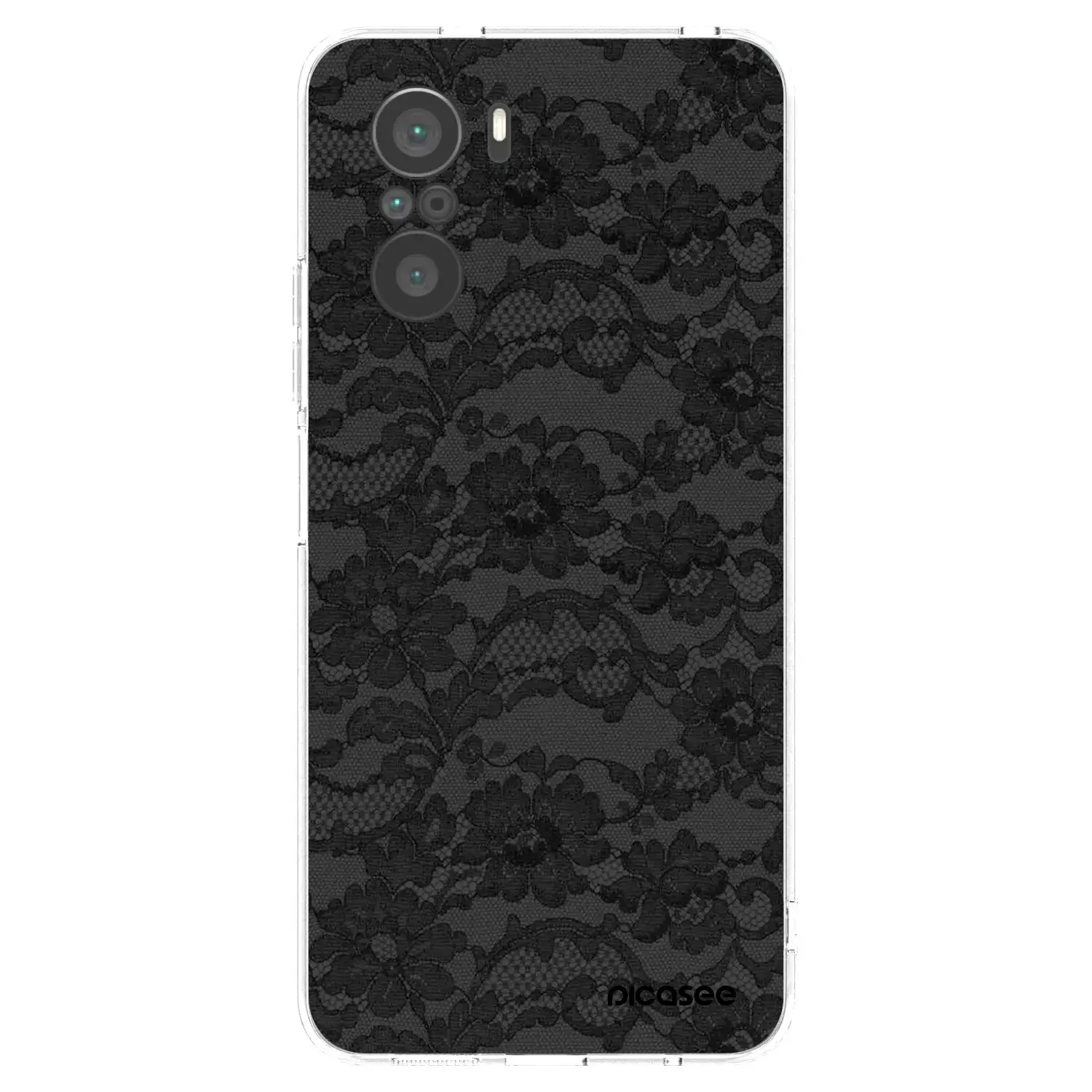 Silikonový průhledný obal pro Xiaomi Poco F3 - Dark Elegance