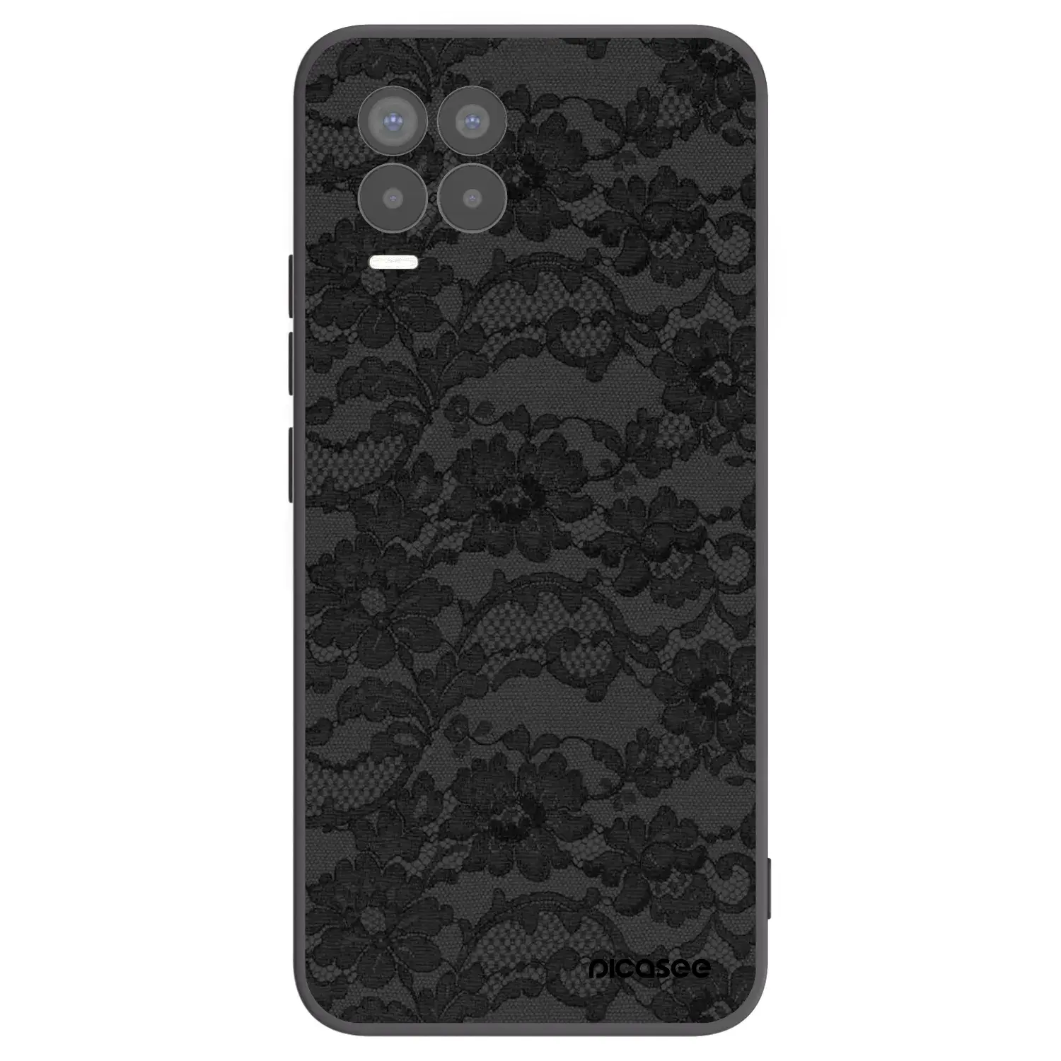 Silikonový černý obal pro Realme 8 Pro - Dark Elegance