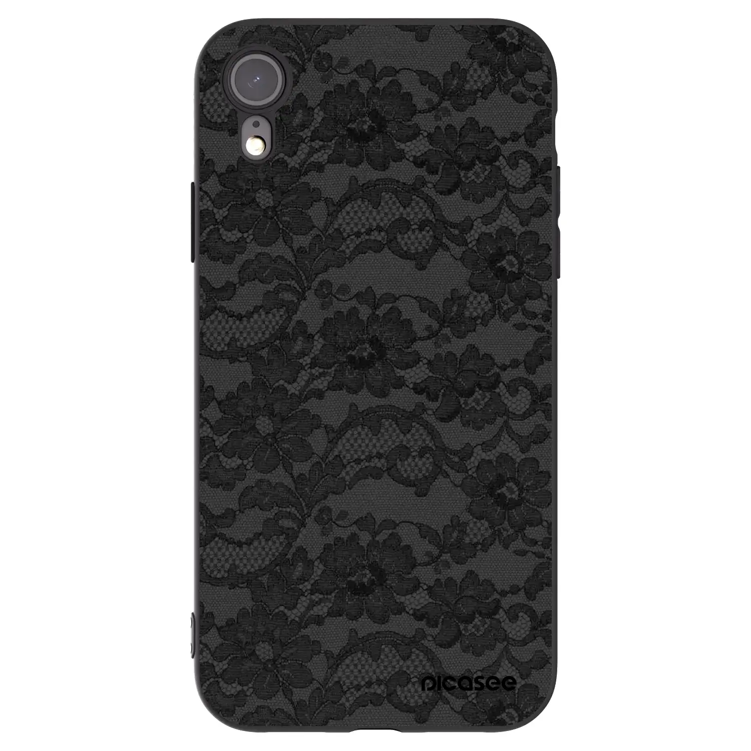 Silikonový černý obal pro Apple iPhone XR - Dark Elegance