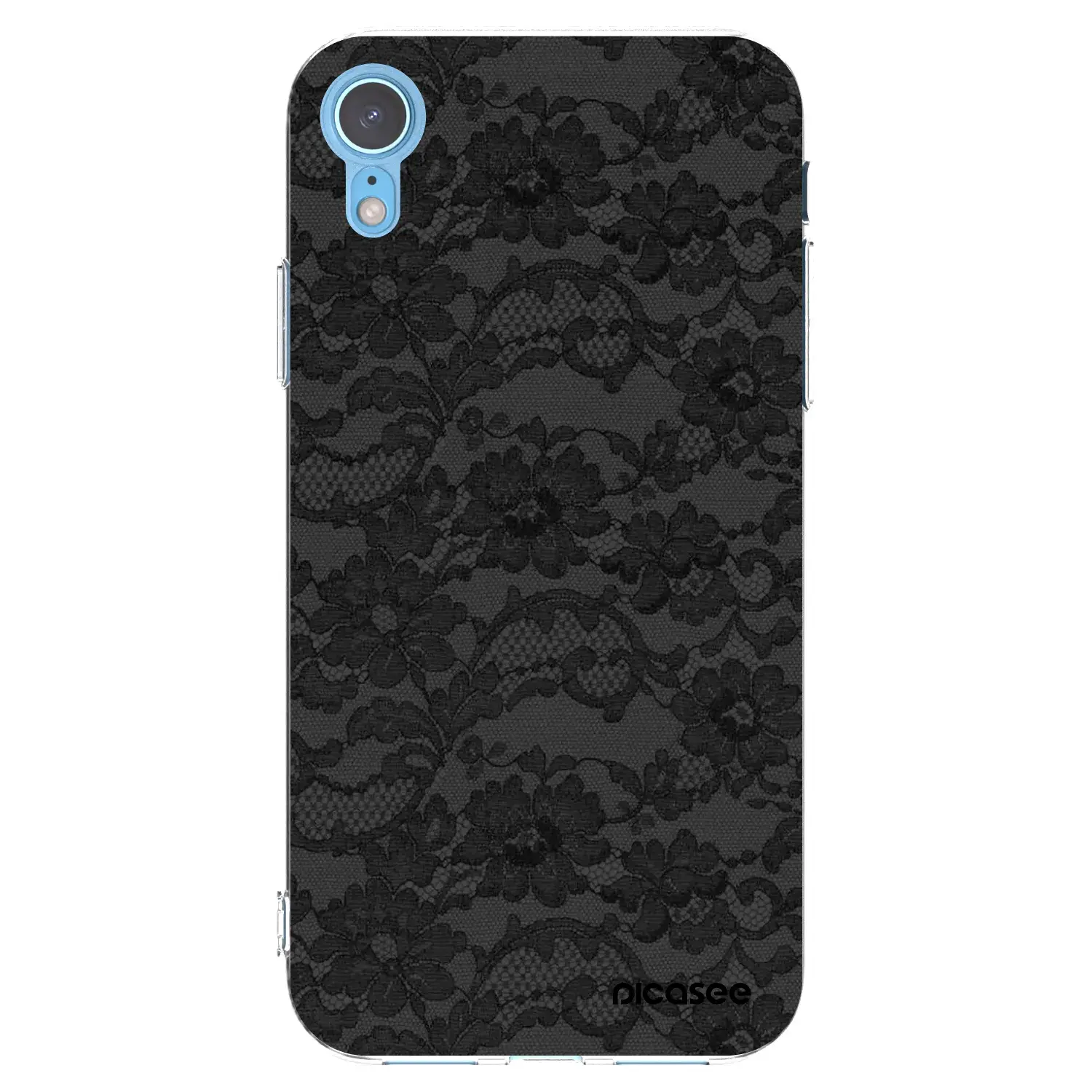 Silikonový průhledný obal pro Apple iPhone XR - Dark Elegance