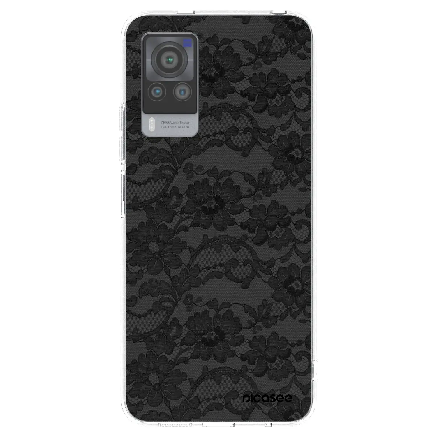Silikonový průhledný obal pro Vivo X60 Pro 5G - Dark Elegance