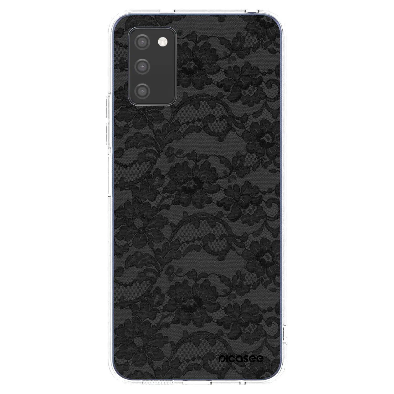 Silikonový průhledný obal pro Samsung Galaxy A03s A037G - Dark Elegance