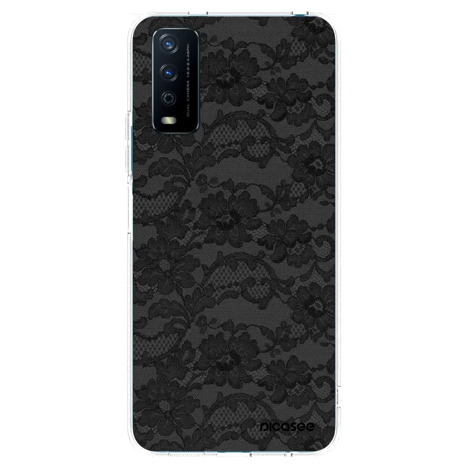 Silikonový průhledný obal pro Vivo Y11s - Dark Elegance