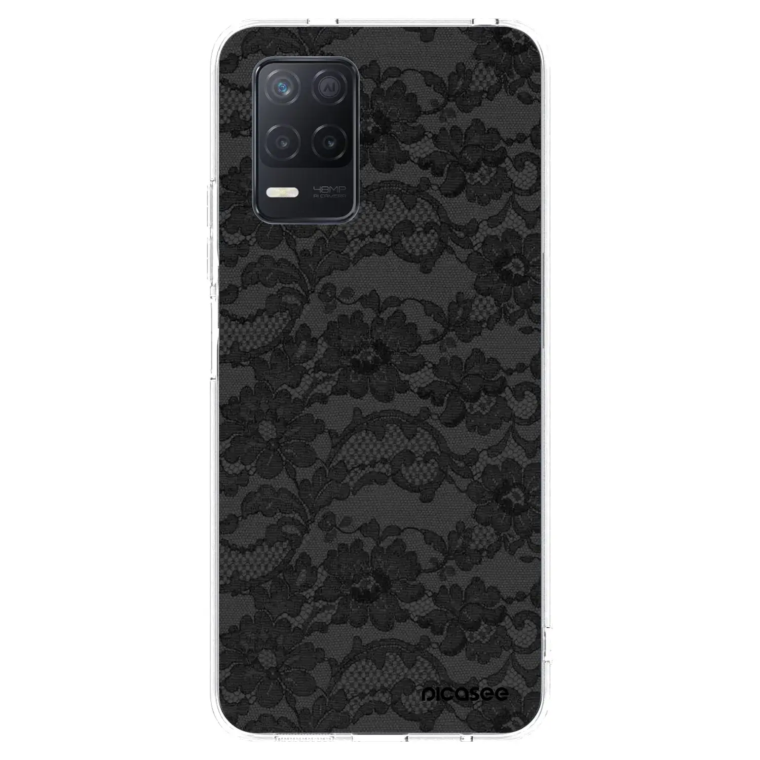 Silikonový průhledný obal pro Realme 8 5G - Dark Elegance