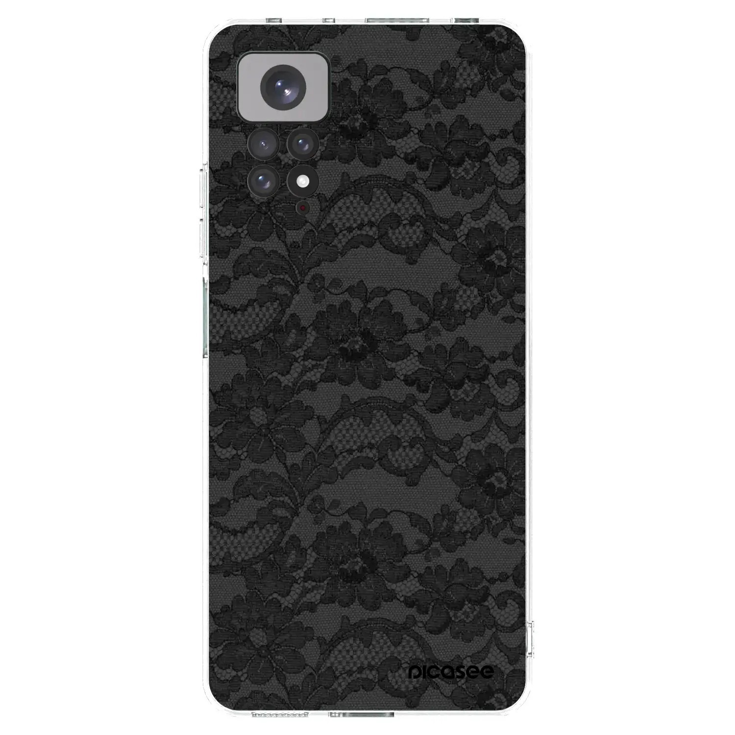 Silikonový průhledný obal pro Xiaomi Redmi Note 11 - Dark Elegance