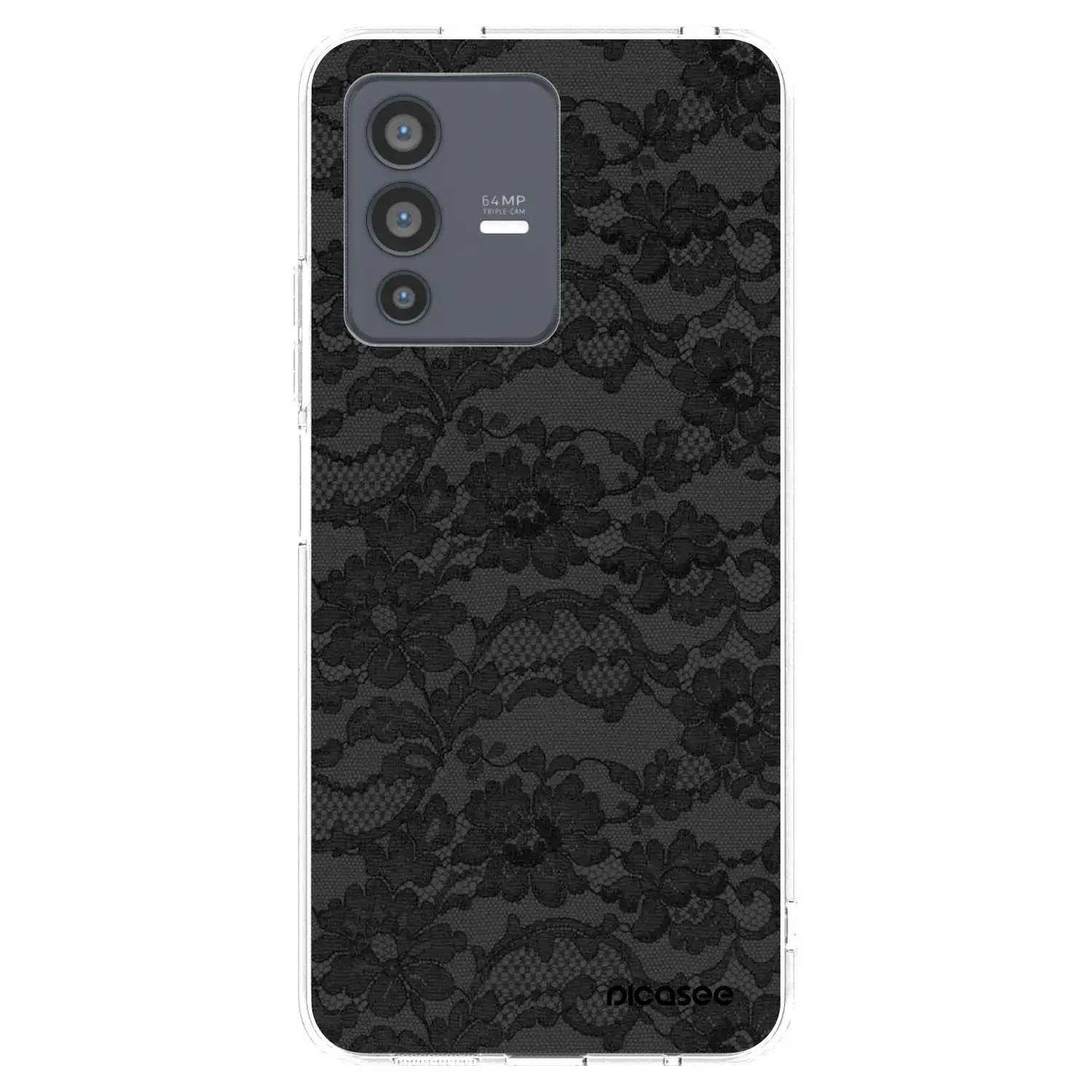 Silikonový průhledný obal pro Vivo V23 5G - Dark Elegance