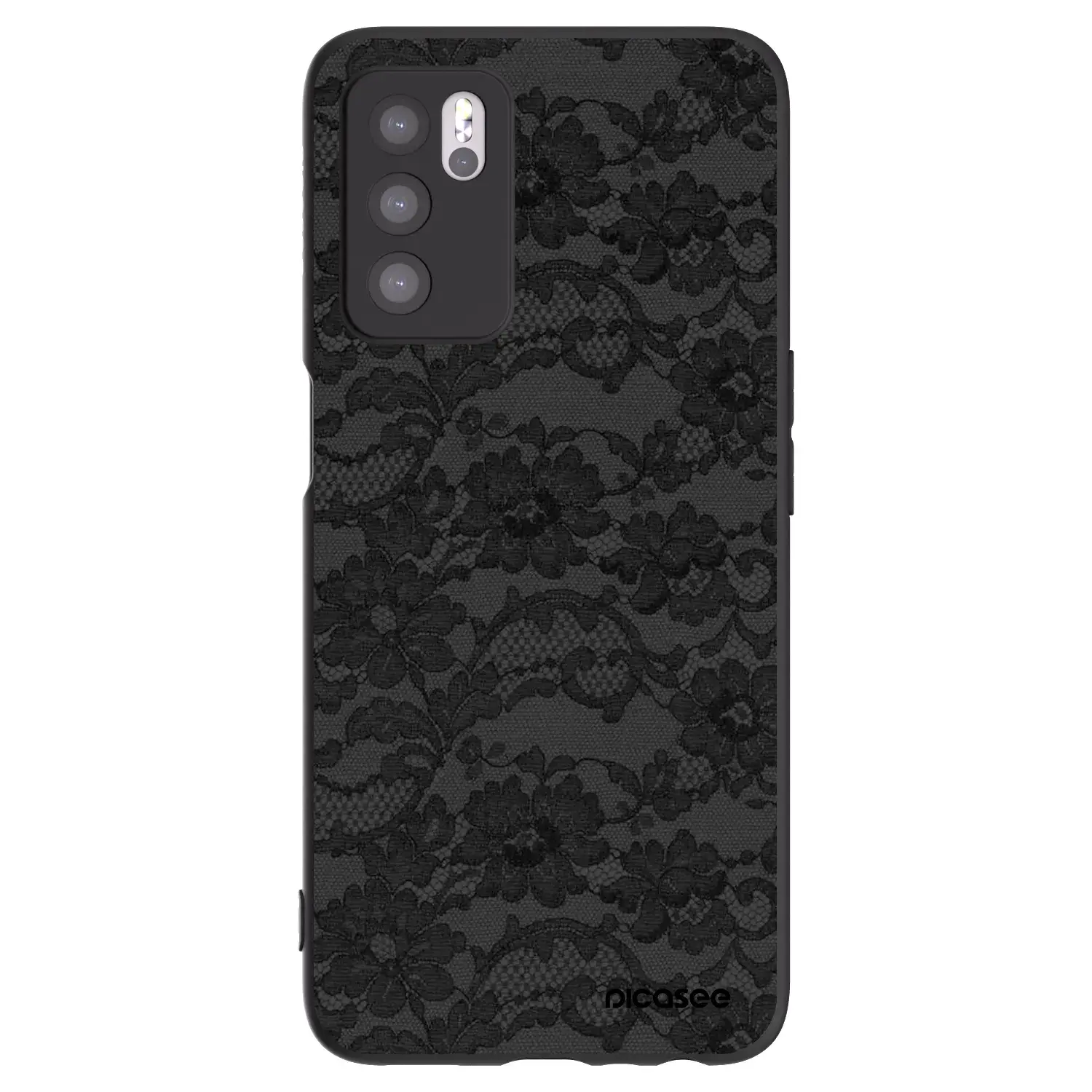 Silikonový černý obal pro OPPO A16 - Dark Elegance
