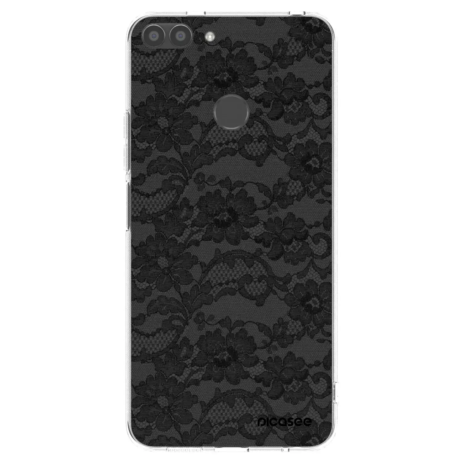 Silikonový průhledný obal pro Huawei P Smart - Dark Elegance