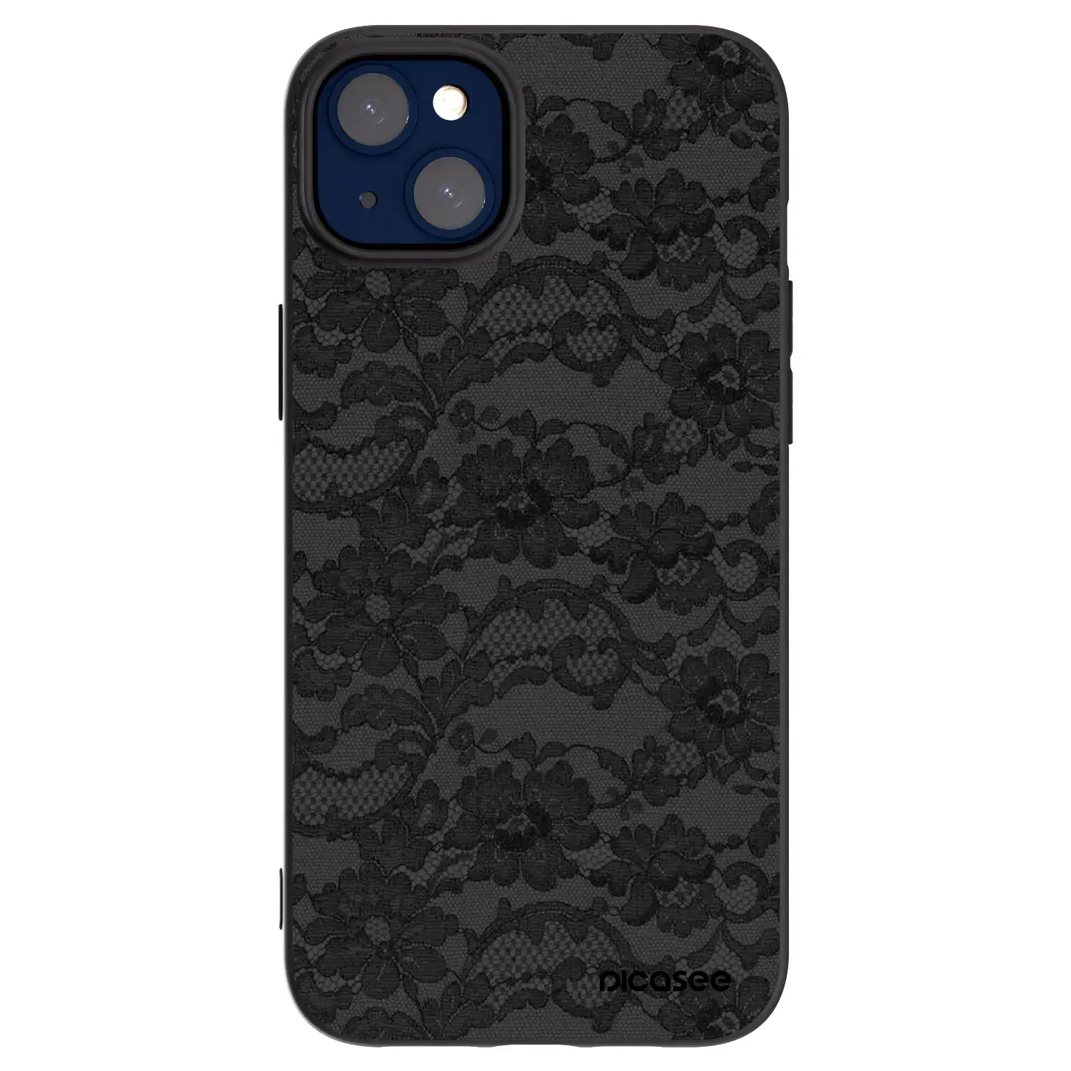 Silikonový černý obal pro Apple iPhone 14 Plus - Dark Elegance