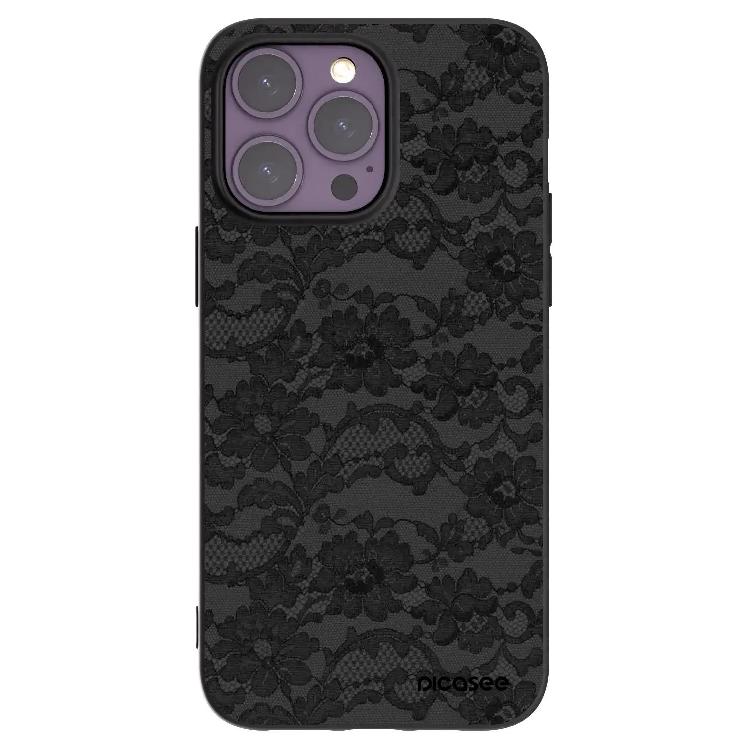 Silikonový černý obal pro Apple iPhone 14 Pro Max - Dark Elegance