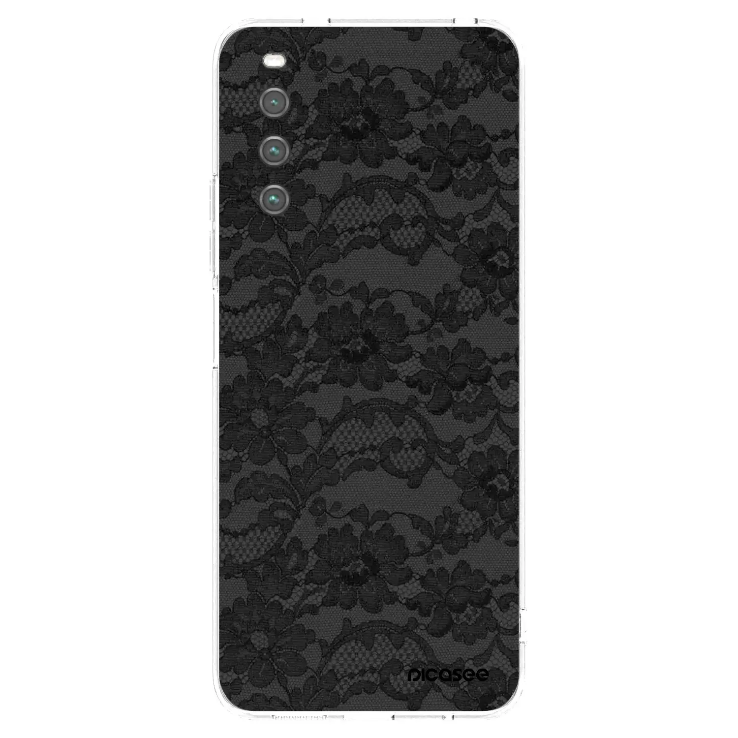 Silikonový průhledný obal pro Sony Xperia 10 IV 5G - Dark Elegance