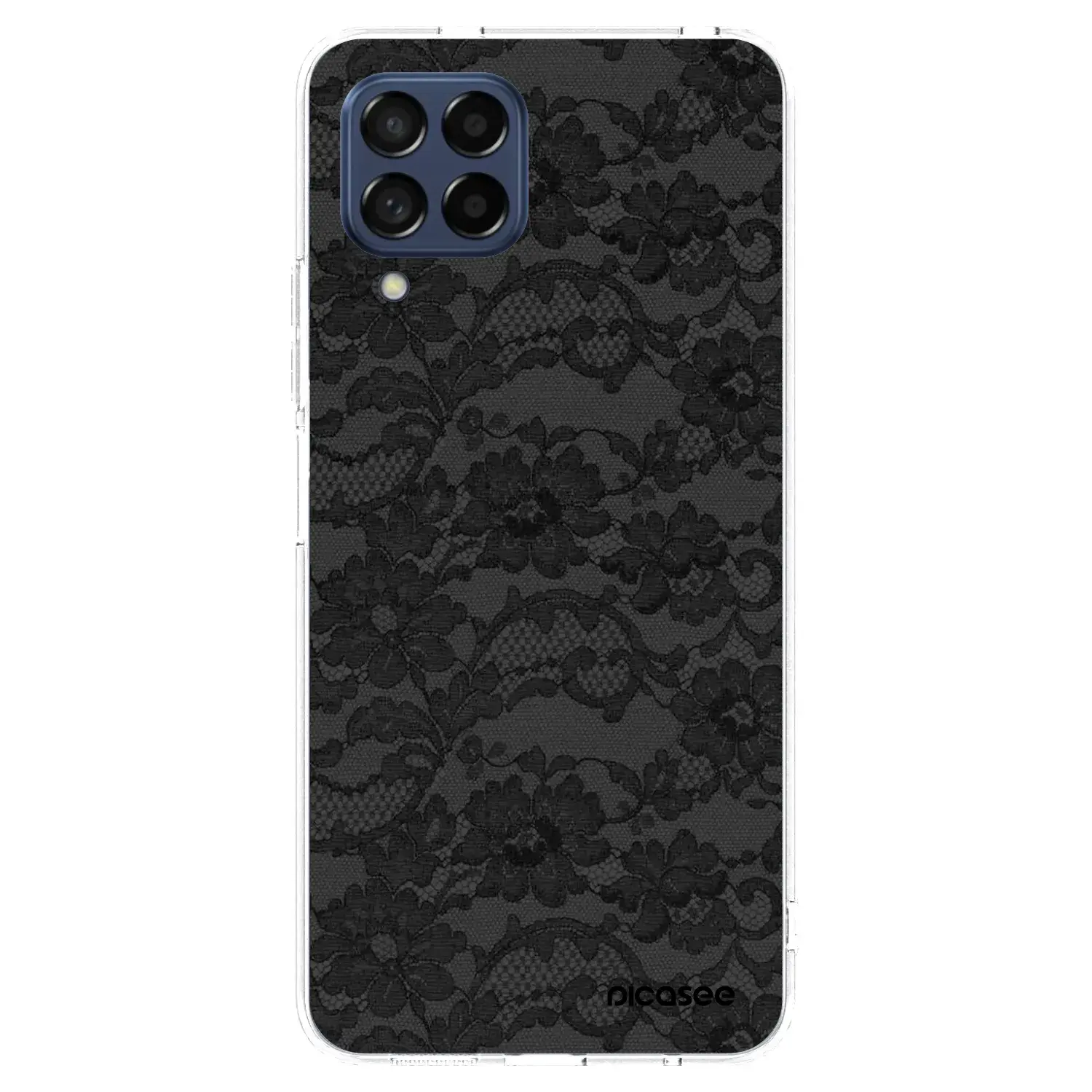 Silikonový průhledný obal pro Samsung Galaxy M53 5G - Dark Elegance
