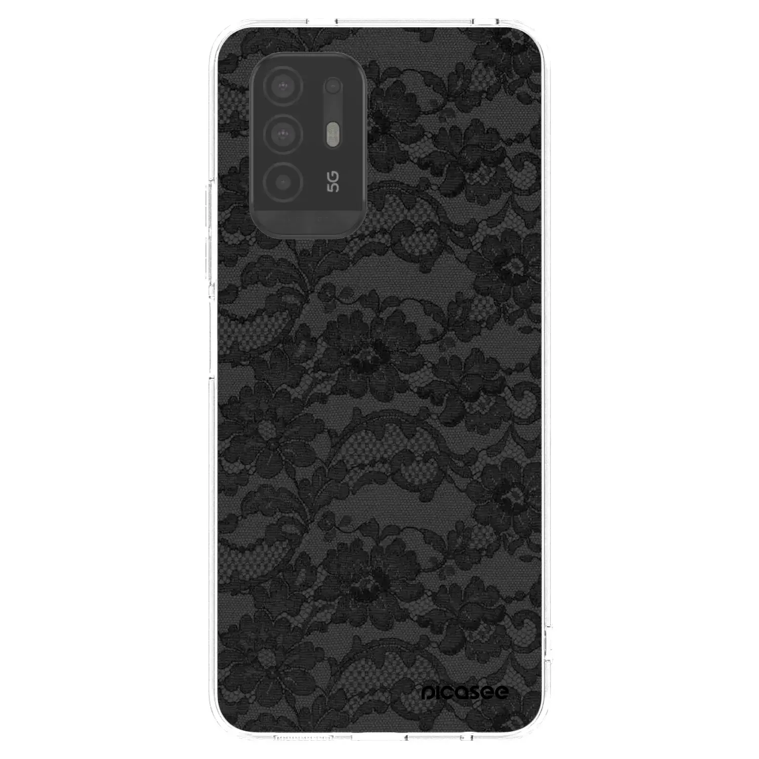 Silikonový průhledný obal pro OPPO A94 5G - Dark Elegance