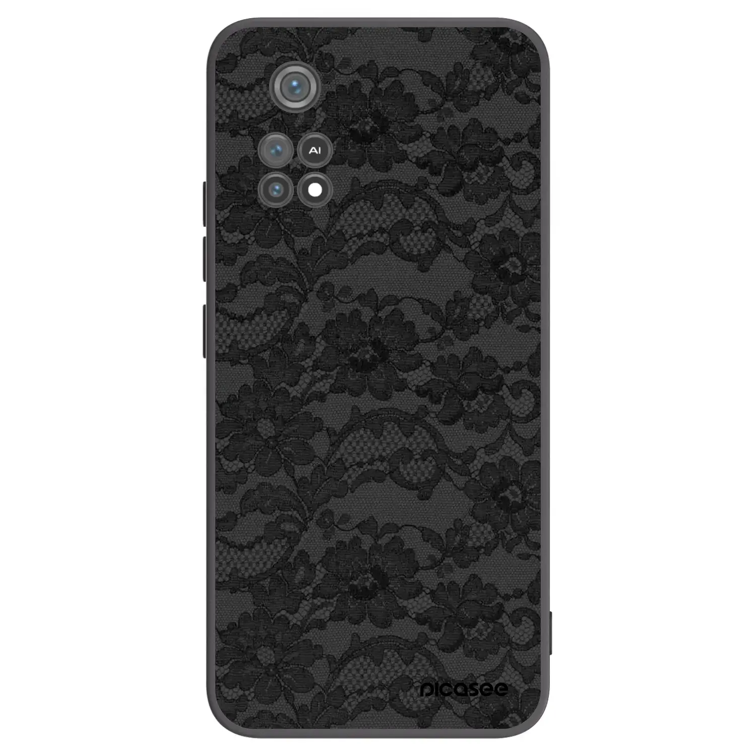 Silikonový černý obal pro Xiaomi Poco M4 Pro - Dark Elegance