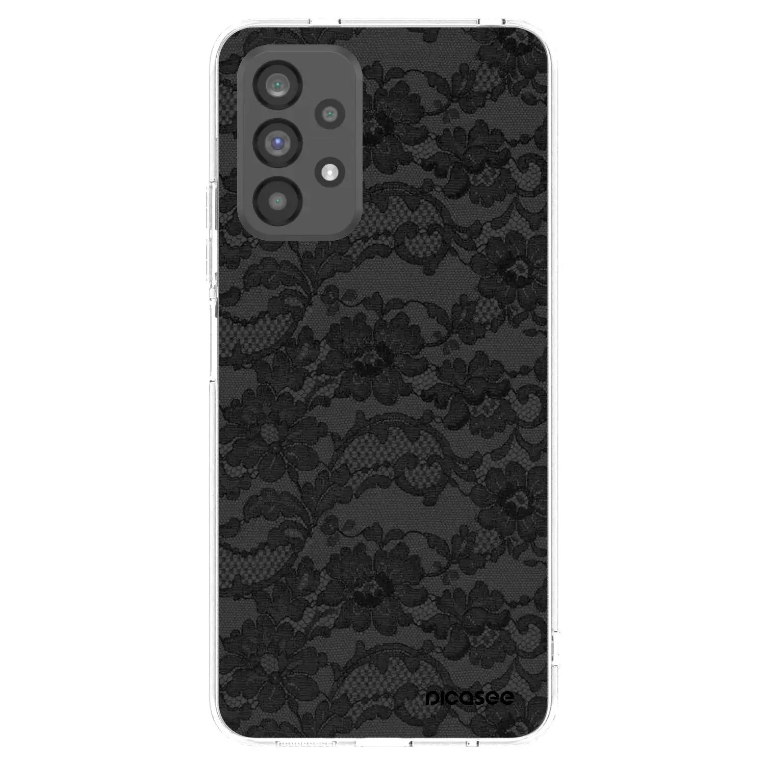 Silikonový průhledný obal pro Samsung Galaxy A73 5G - Dark Elegance
