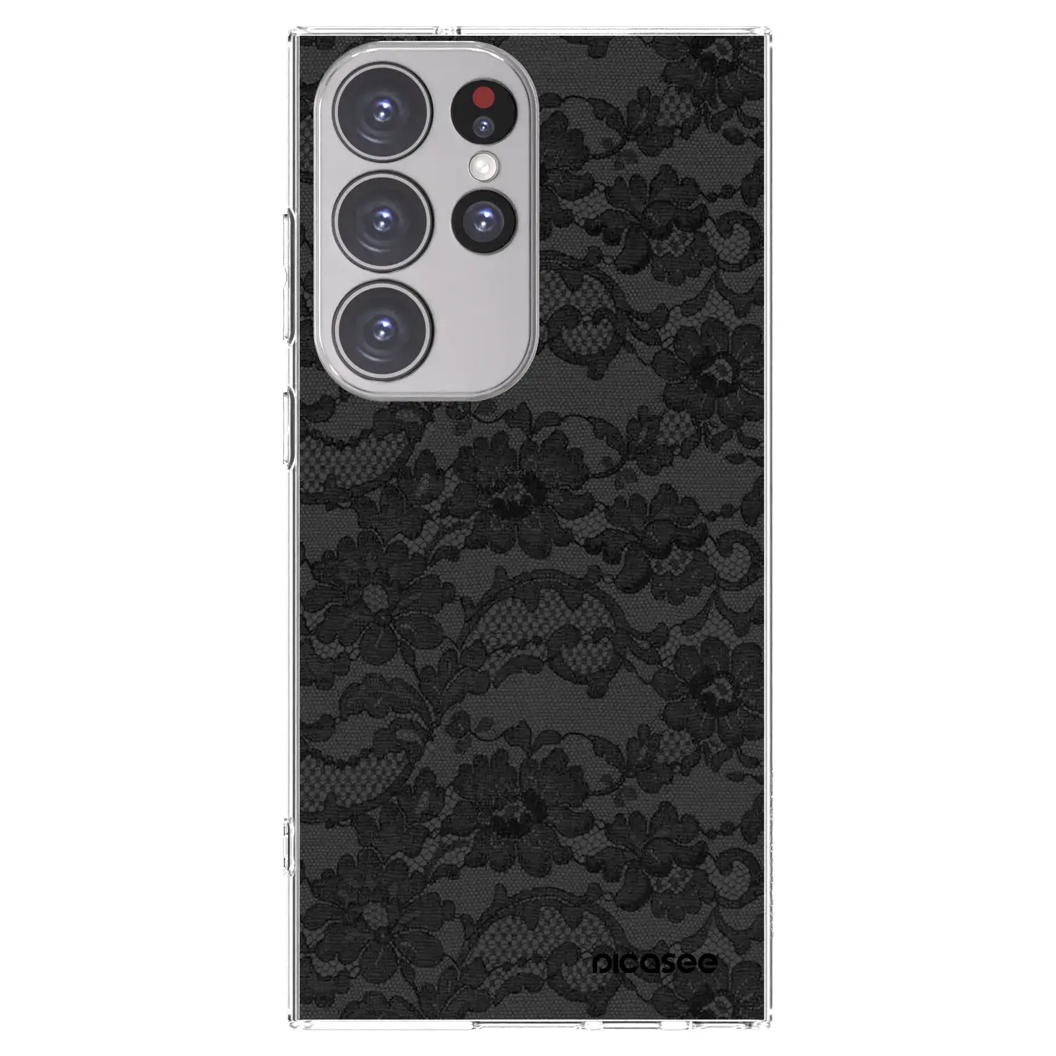 Silikonový průhledný obal pro Samsung Galaxy S23 Ultra 5G - Dark Elegance