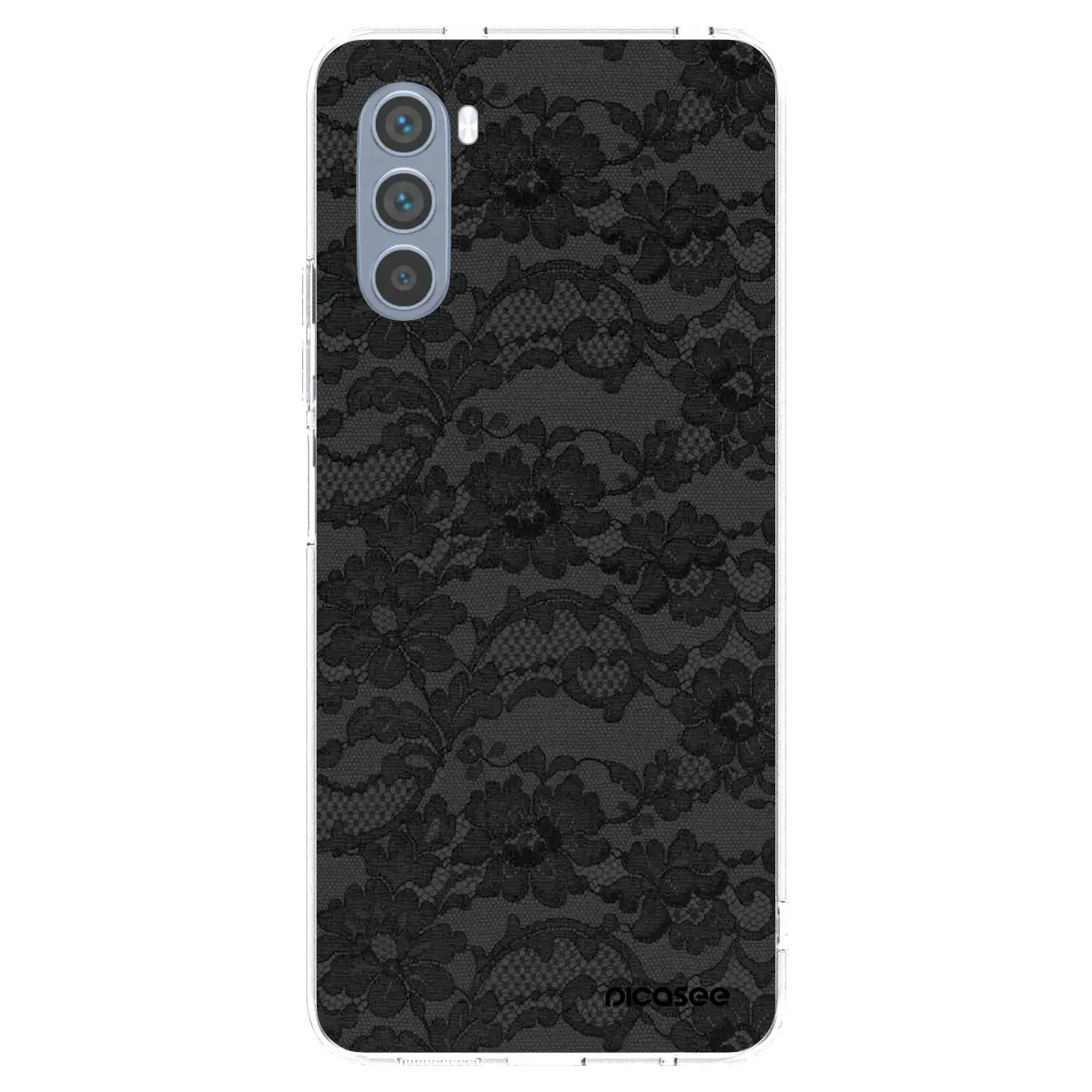Silikonový průhledný obal pro Motorola Moto G62 - Dark Elegance