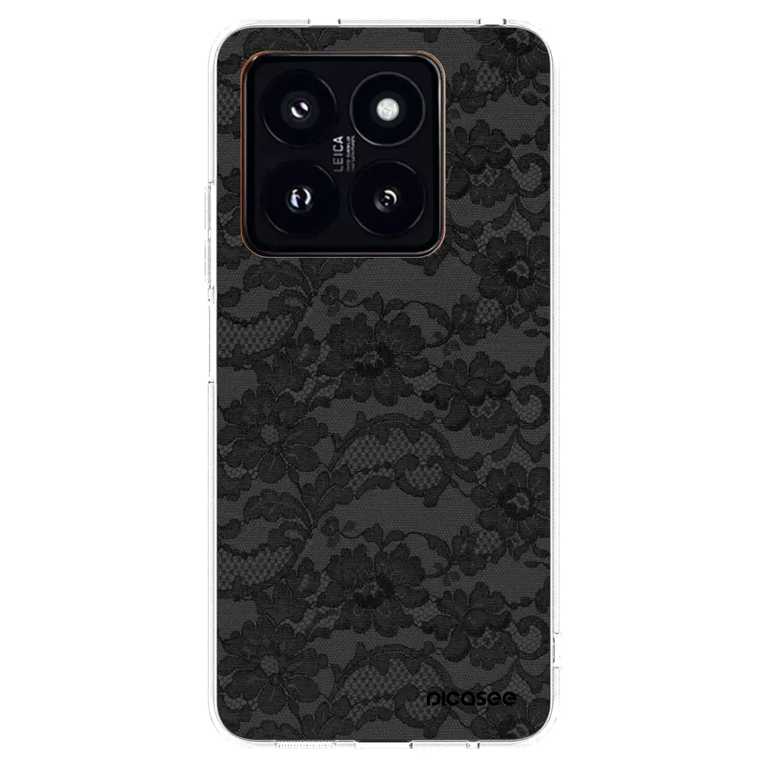Silikonový průhledný obal pro Xiaomi 14 Pro - Dark Elegance