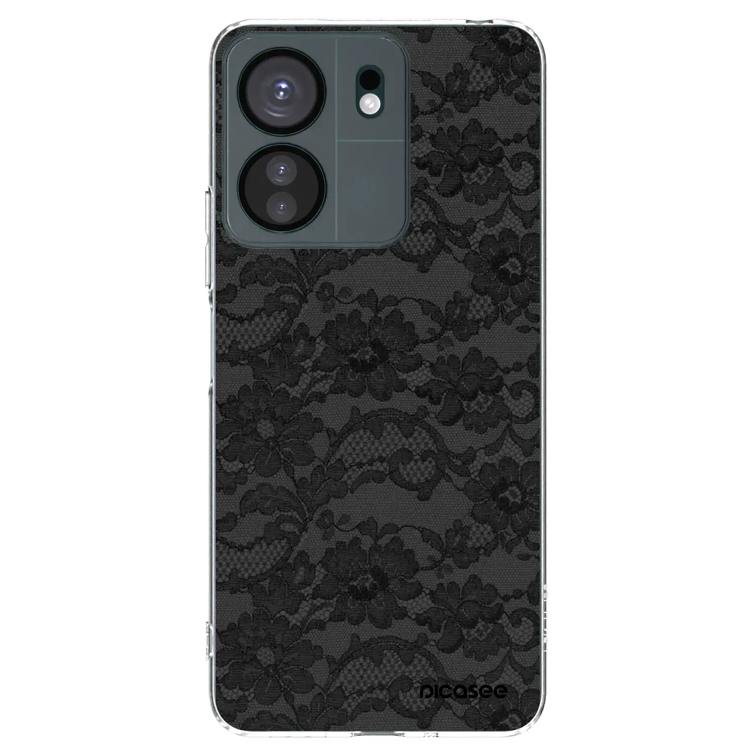 Silikonový průhledný obal pro Xiaomi Redmi 13C 4G - Dark Elegance