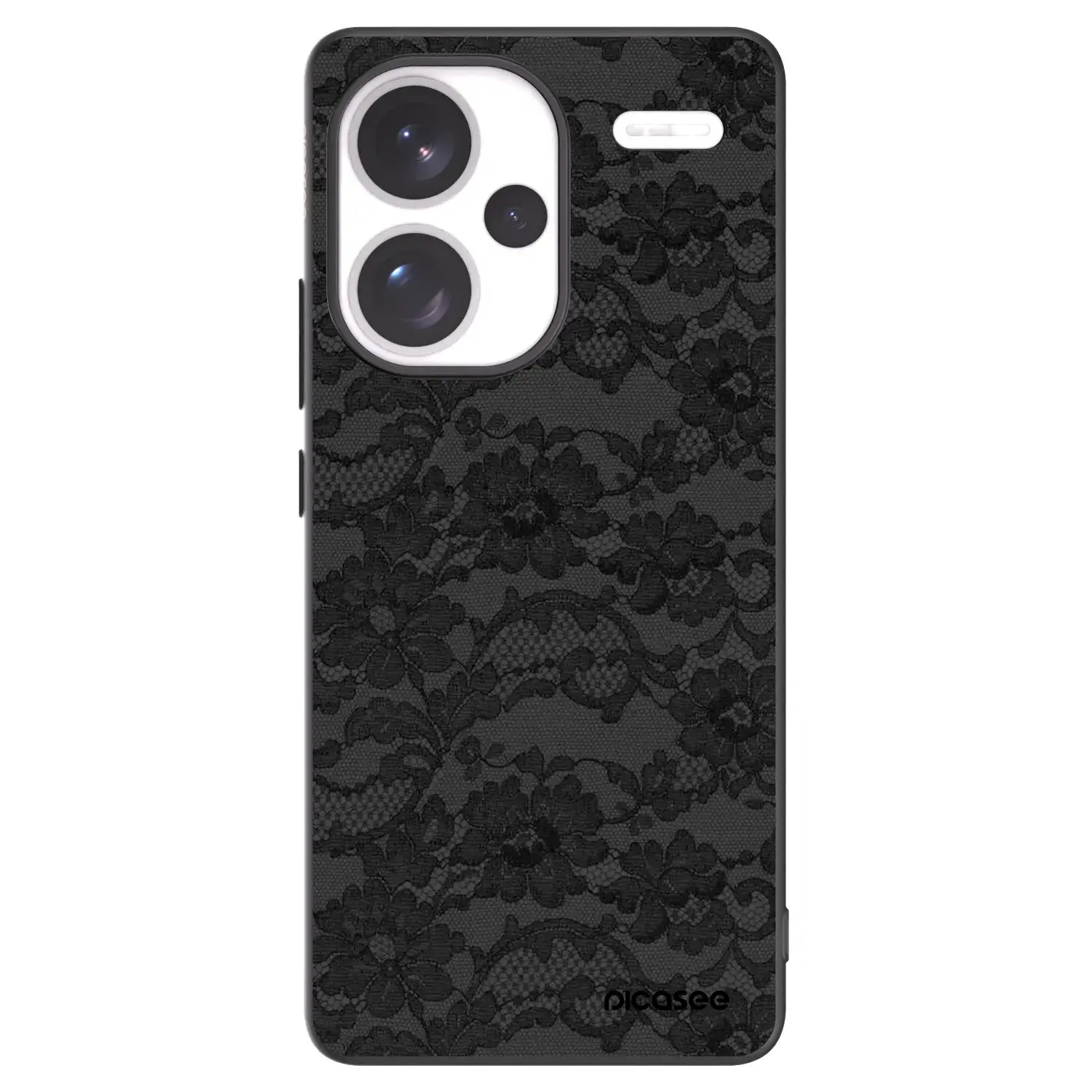 Silikonový černý obal pro Xiaomi Redmi Note 13 Pro+ 5G - Dark Elegance