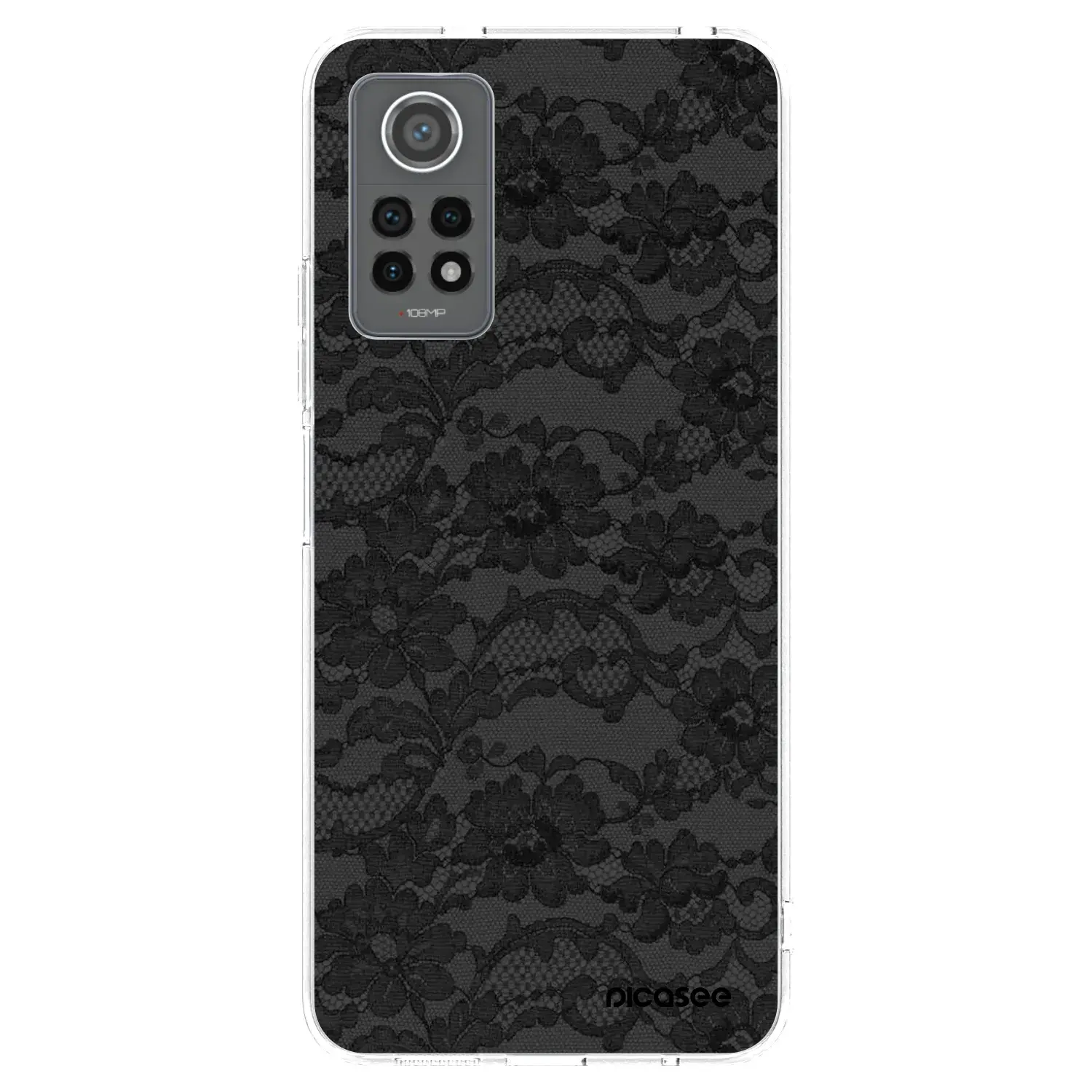 Silikonový průhledný obal pro Xiaomi Redmi Note 12 Pro 4G - Dark Elegance