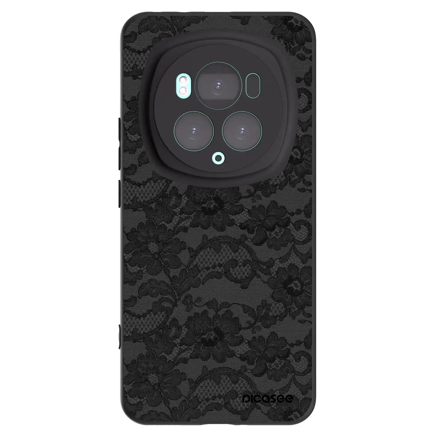 Silikonový černý obal pro Honor Magic6 Pro - Dark Elegance