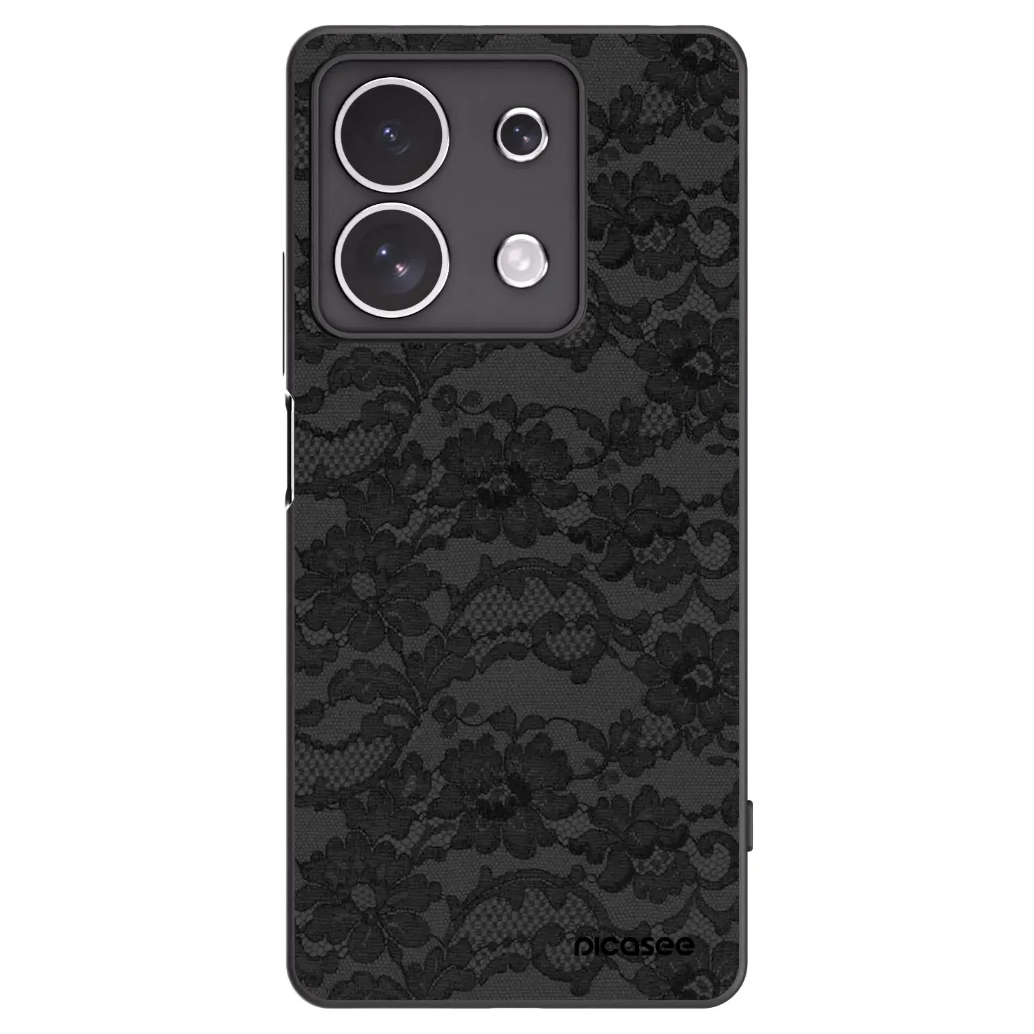 Silikonový černý obal pro Xiaomi Redmi Note 13 4G - Dark Elegance