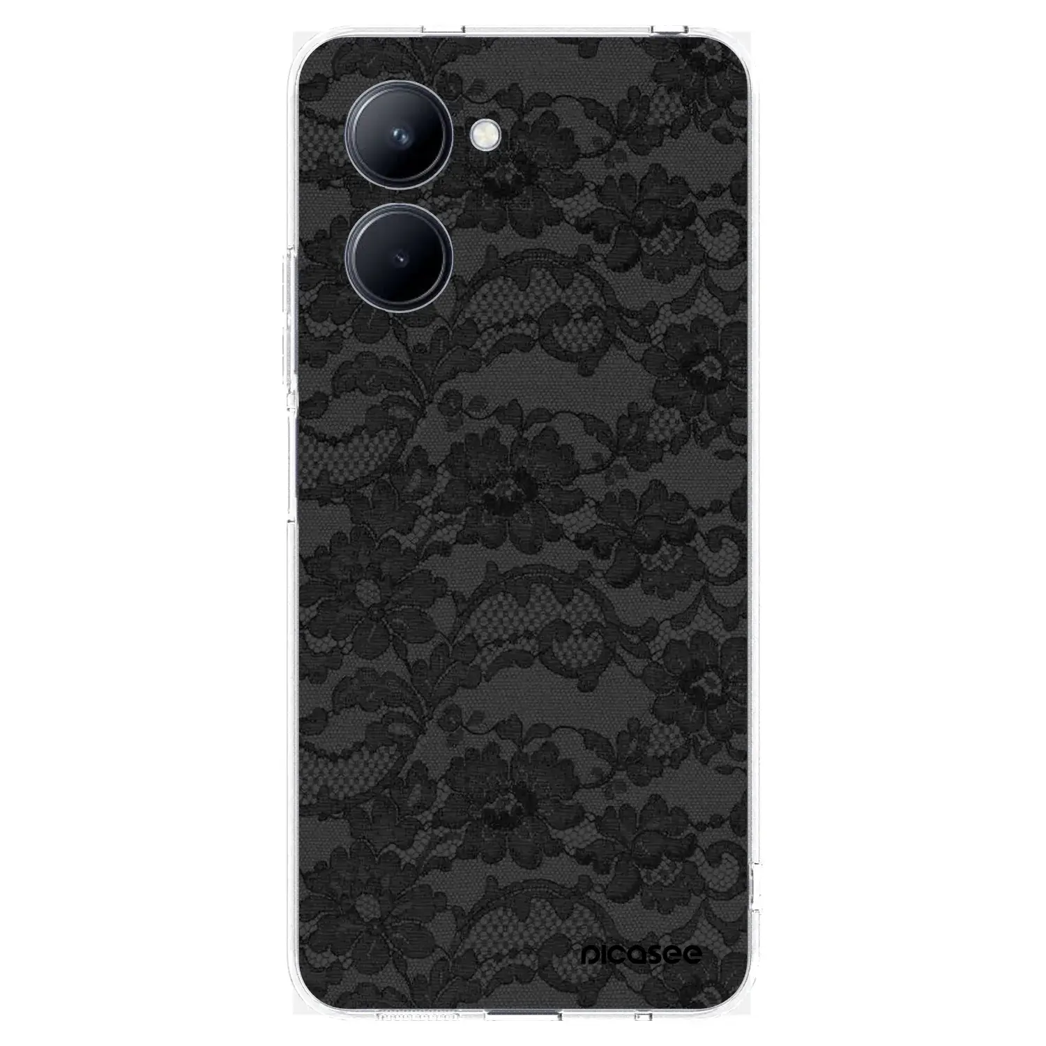 Silikonový průhledný obal pro Realme C33 (2023) - Dark Elegance