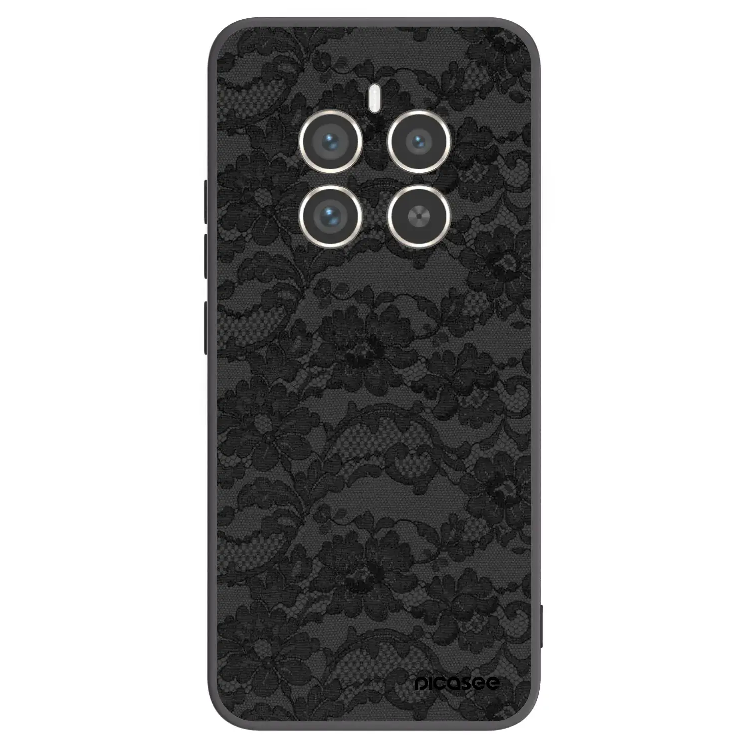 Silikonový černý obal pro Realme 12 Pro 5G - Dark Elegance