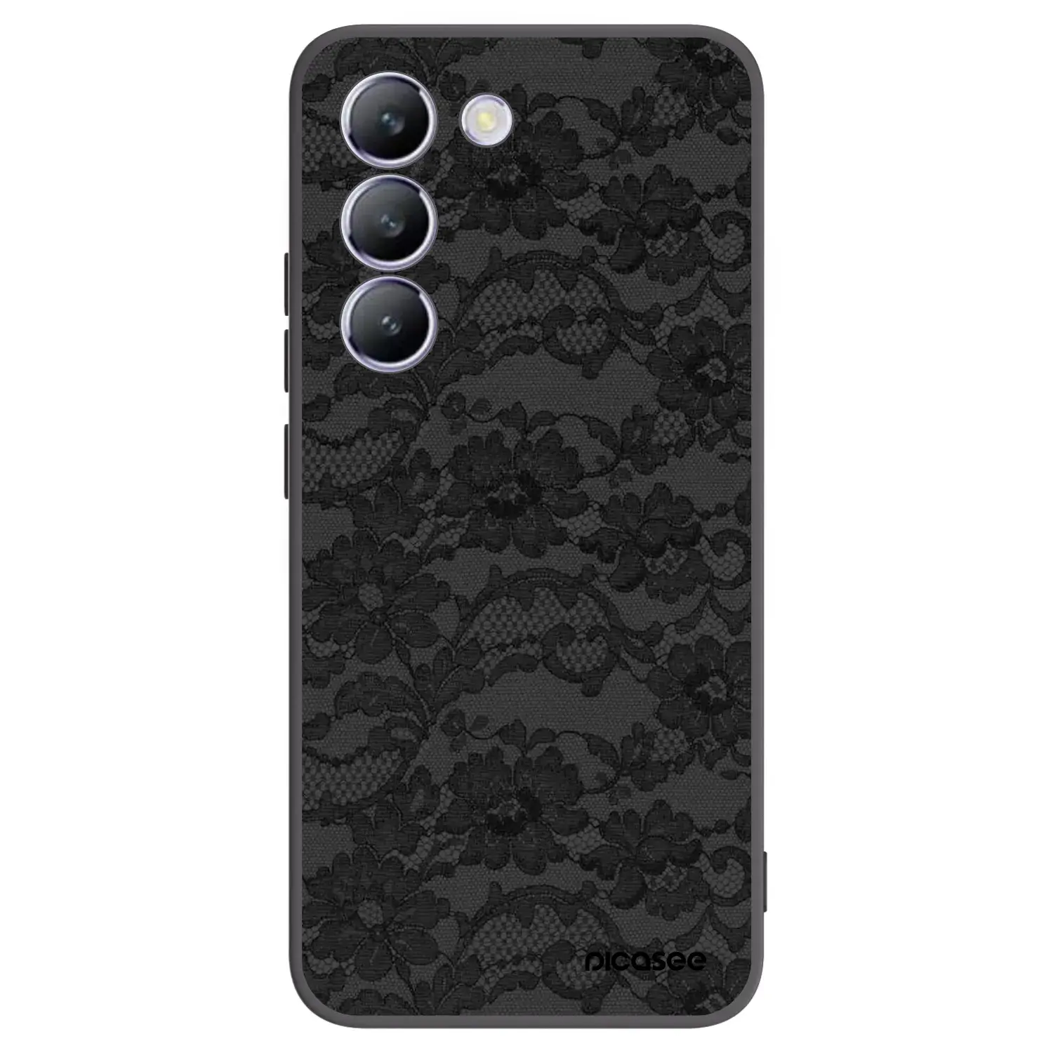 Silikonový černý obal pro Vivo V40 SE 5G - Dark Elegance