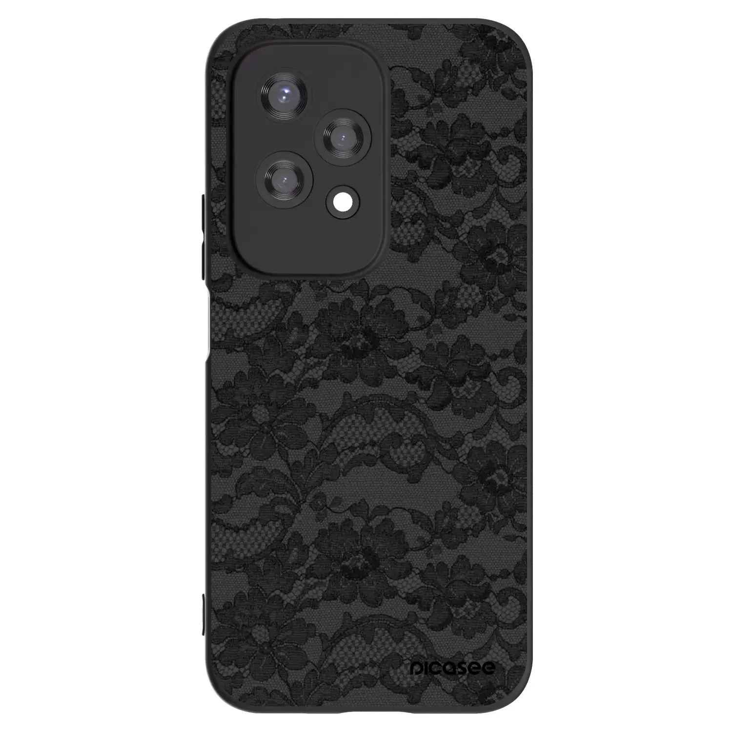 Silikonový černý obal pro Honor 200 Lite - Dark Elegance