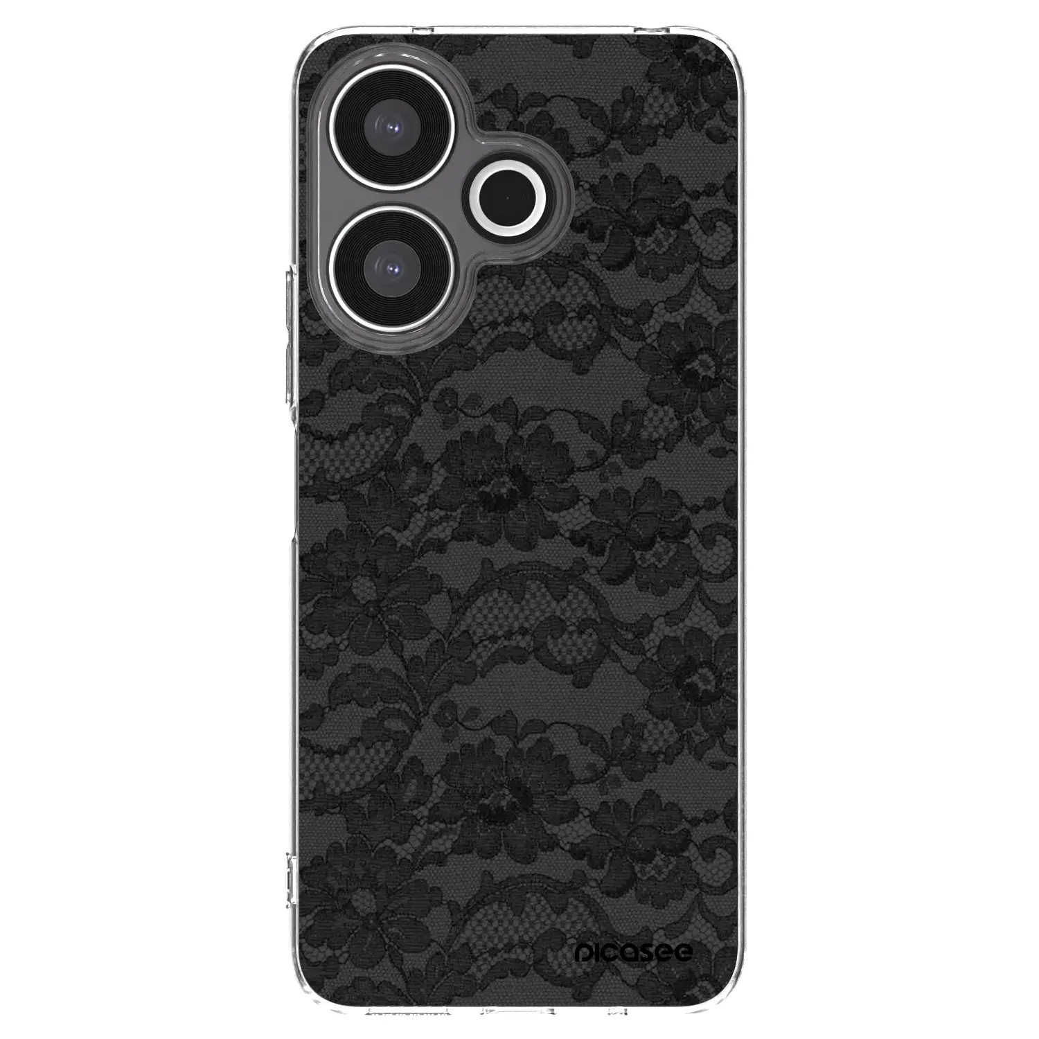 Silikonový průhledný obal pro Xiaomi Redmi 13 4G - Dark Elegance
