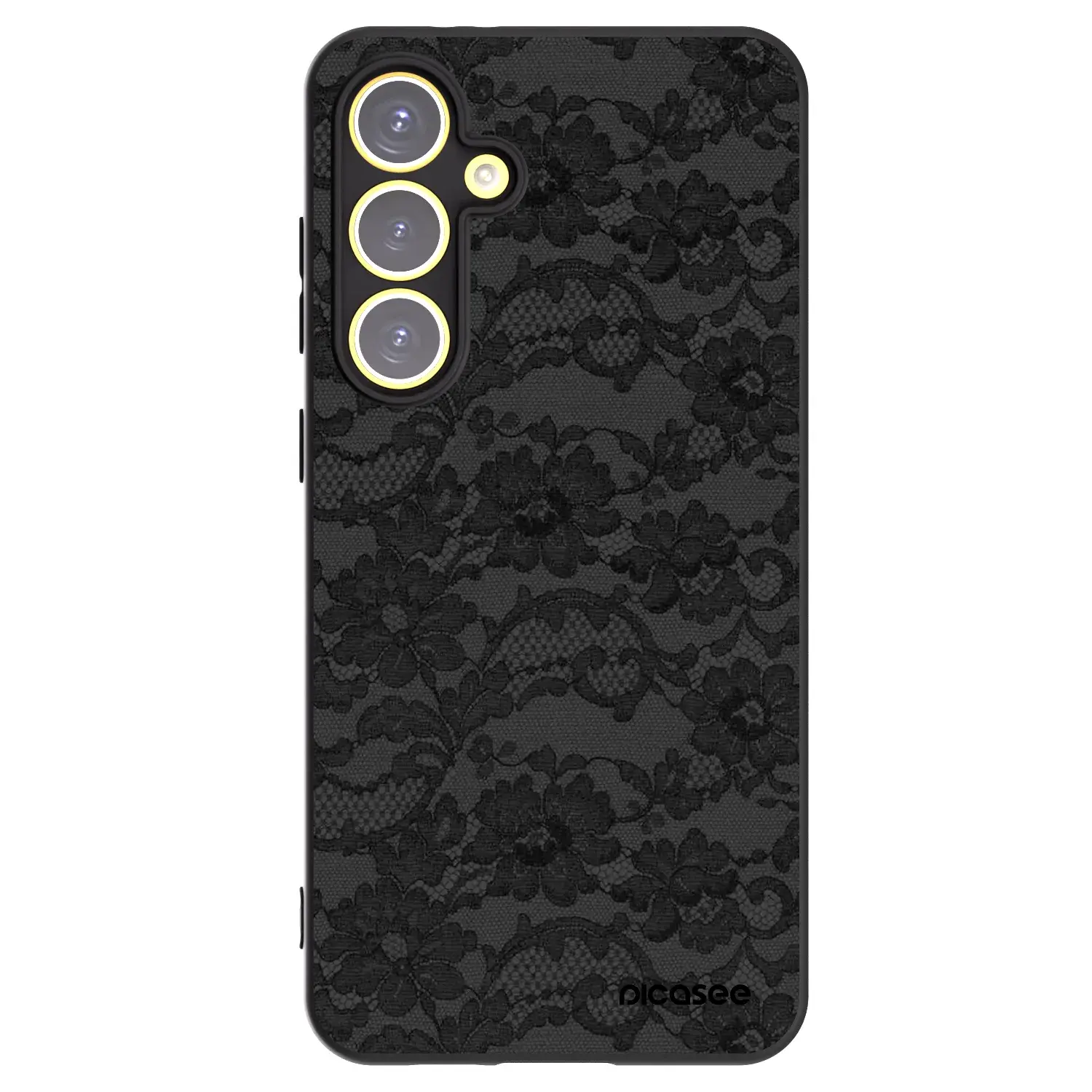 Silikonový černý obal pro Samsung Galaxy S24 FE S721B - Dark Elegance