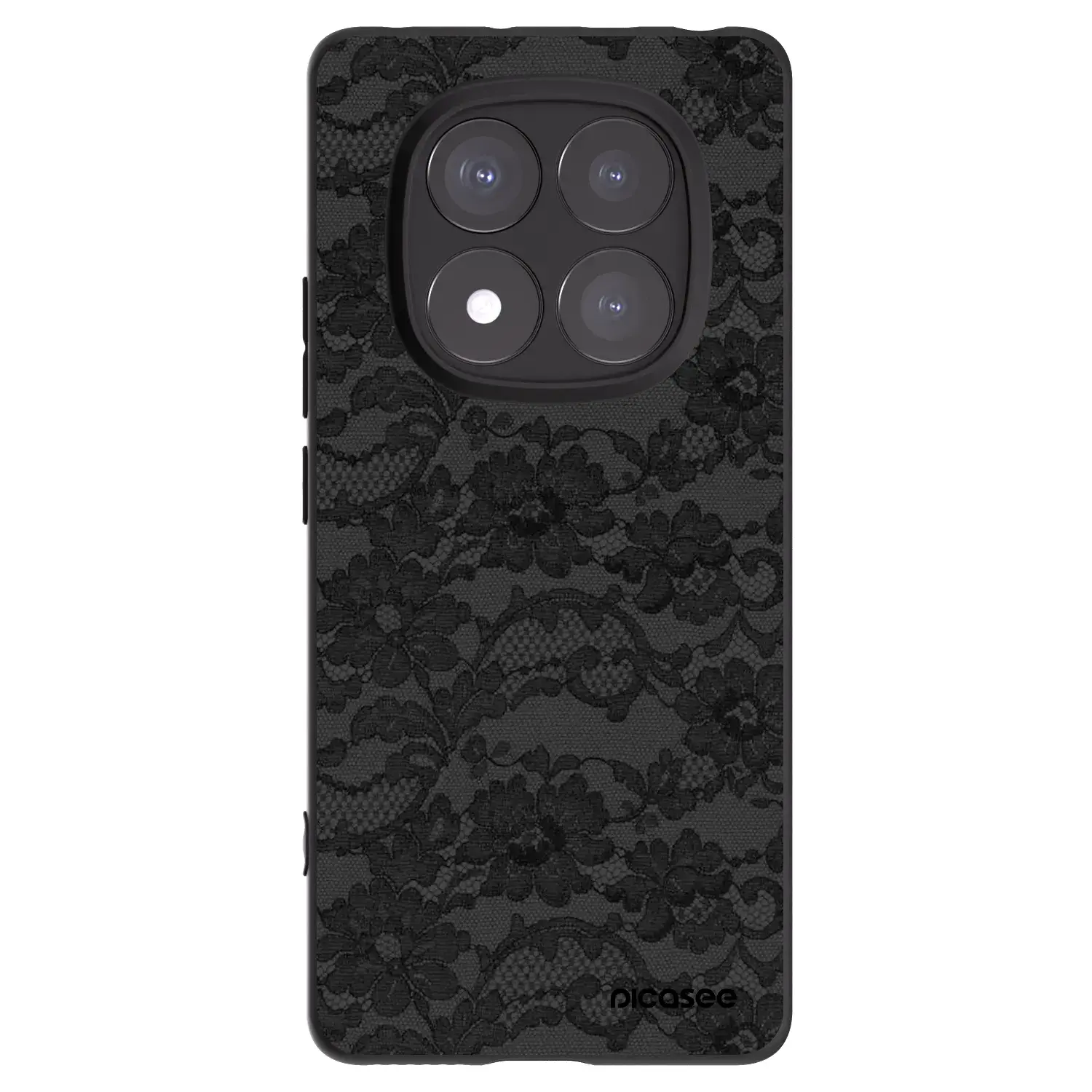 Silikonový černý obal pro Xiaomi Redmi Note 14 Pro 5G - Dark Elegance