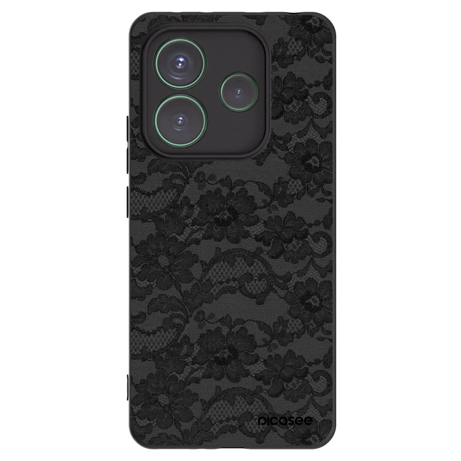 Silikonový černý obal pro Xiaomi Redmi Note 14 5G - Dark Elegance