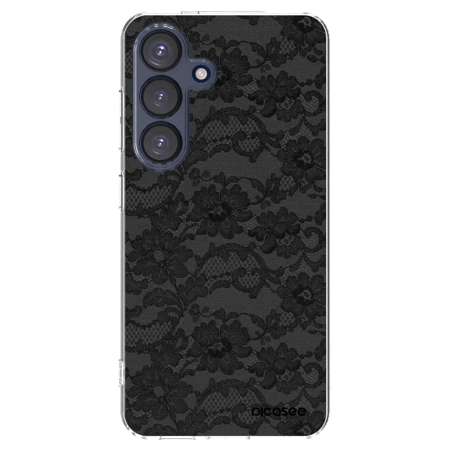Silikonový průhledný obal pro Samsung Galaxy S25 5G - Dark Elegance