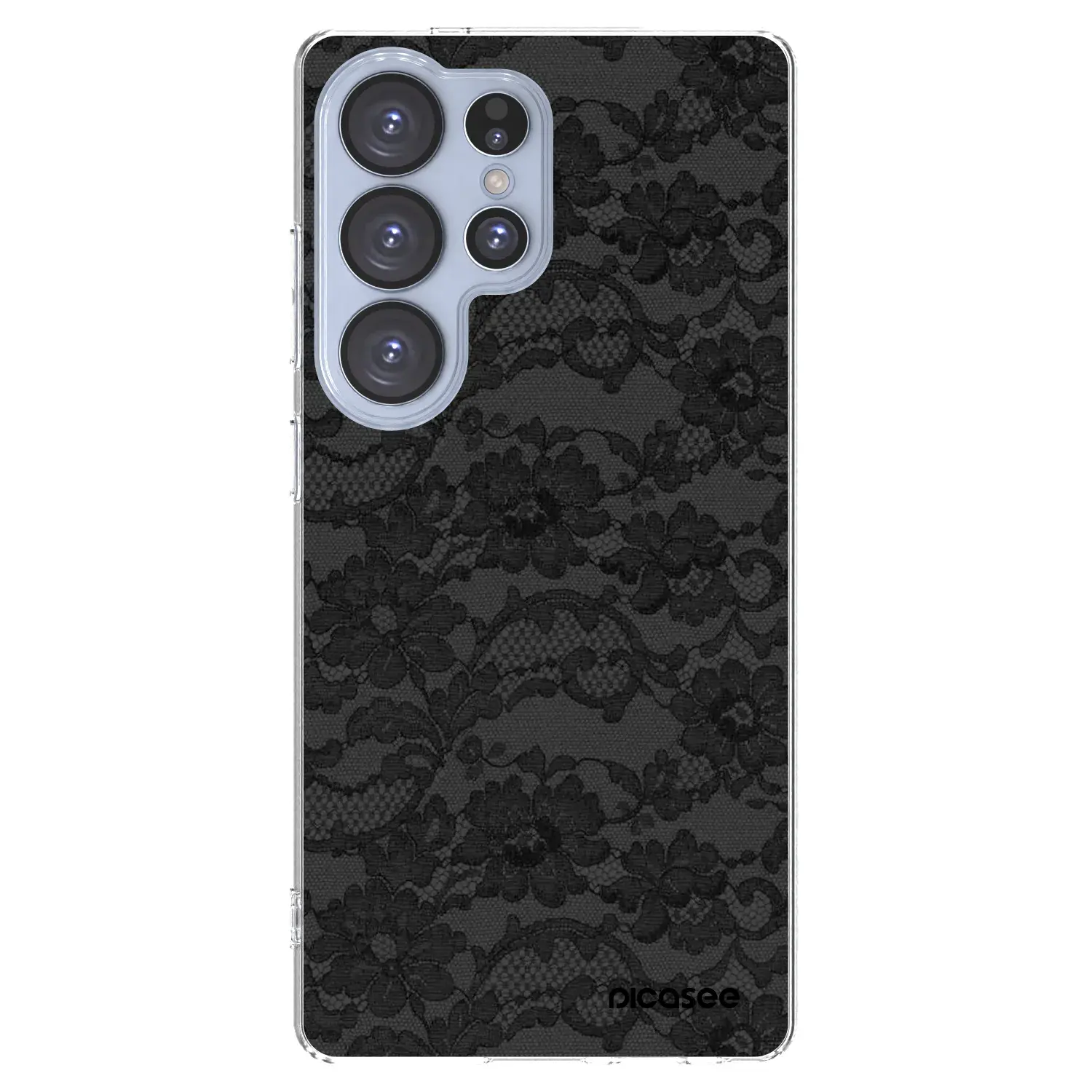Silikonový průhledný obal pro Samsung Galaxy S25 Ultra 5G - Dark Elegance