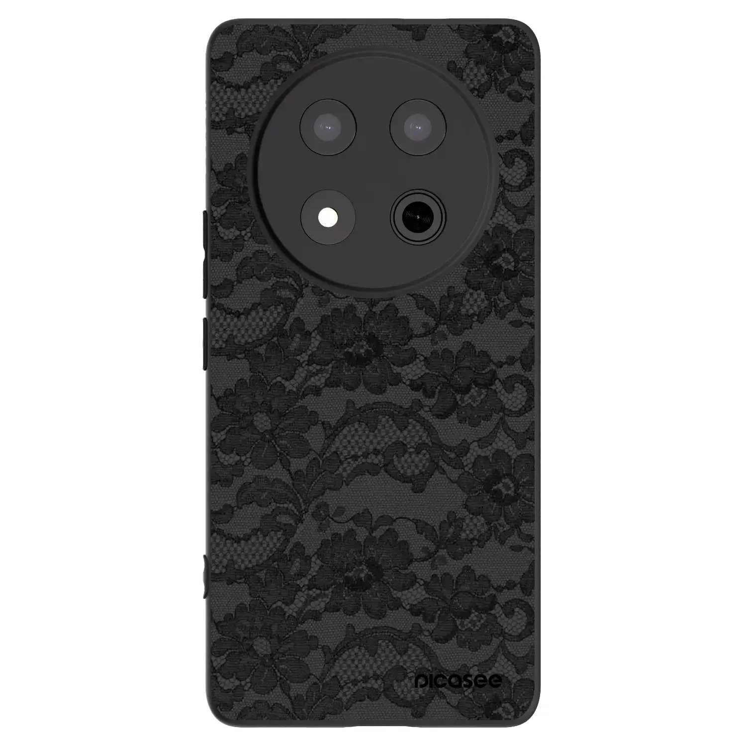 Silikonový černý obal pro Honor Magic7 Lite 5G - Dark Elegance
