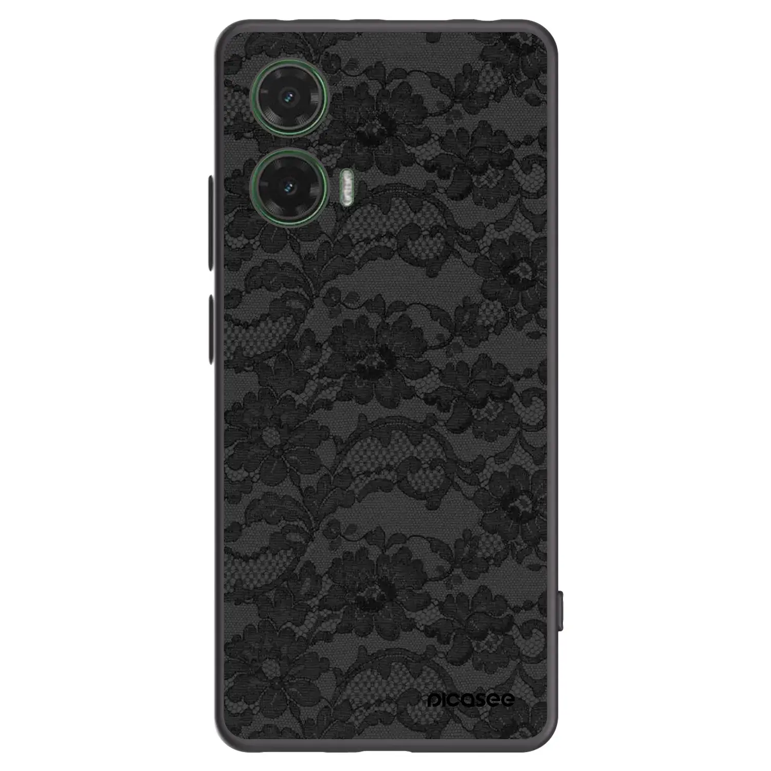 Silikonový černý obal pro Motorola Moto G35 5G - Dark Elegance