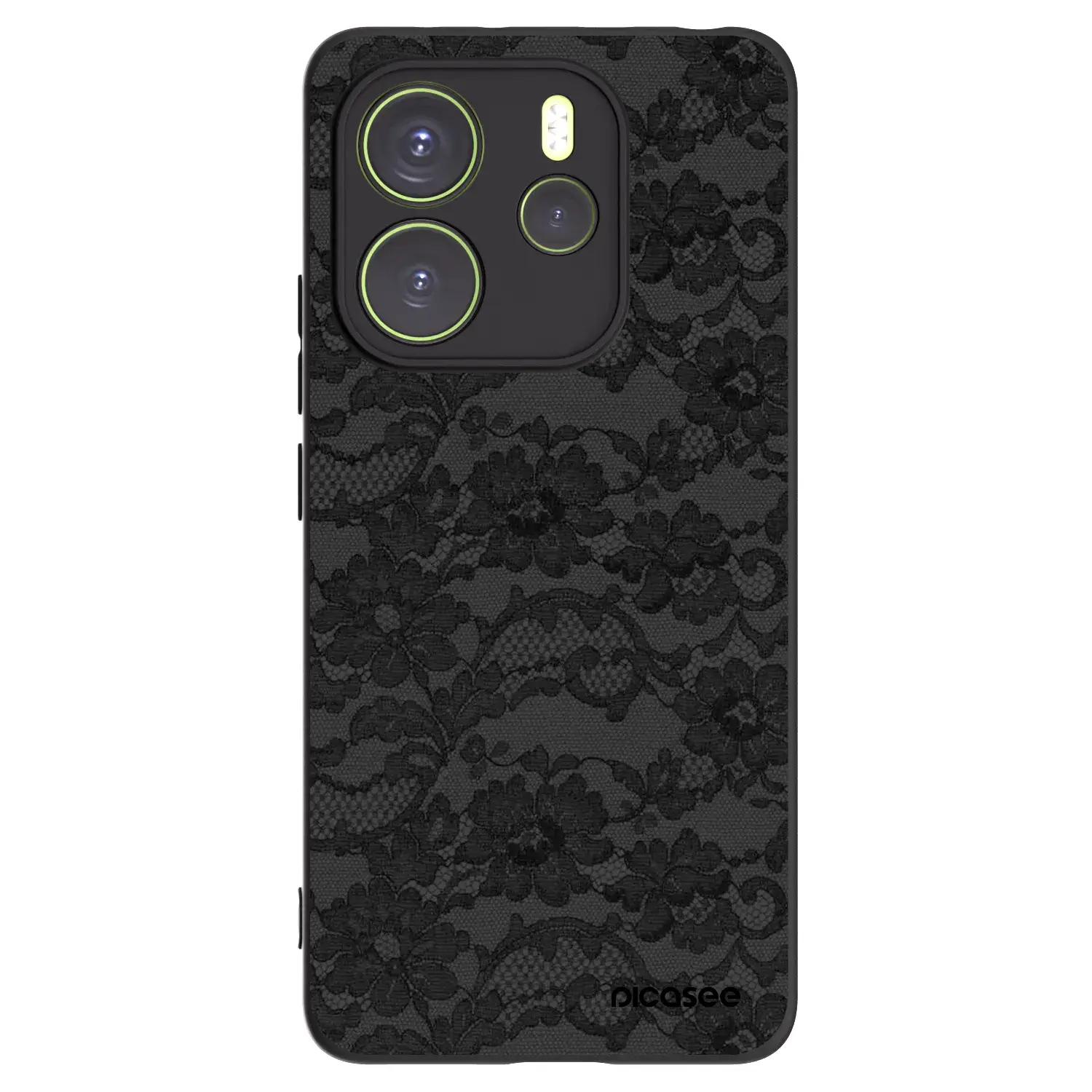Silikonový černý obal pro Xiaomi Redmi Note 14 4G - Dark Elegance