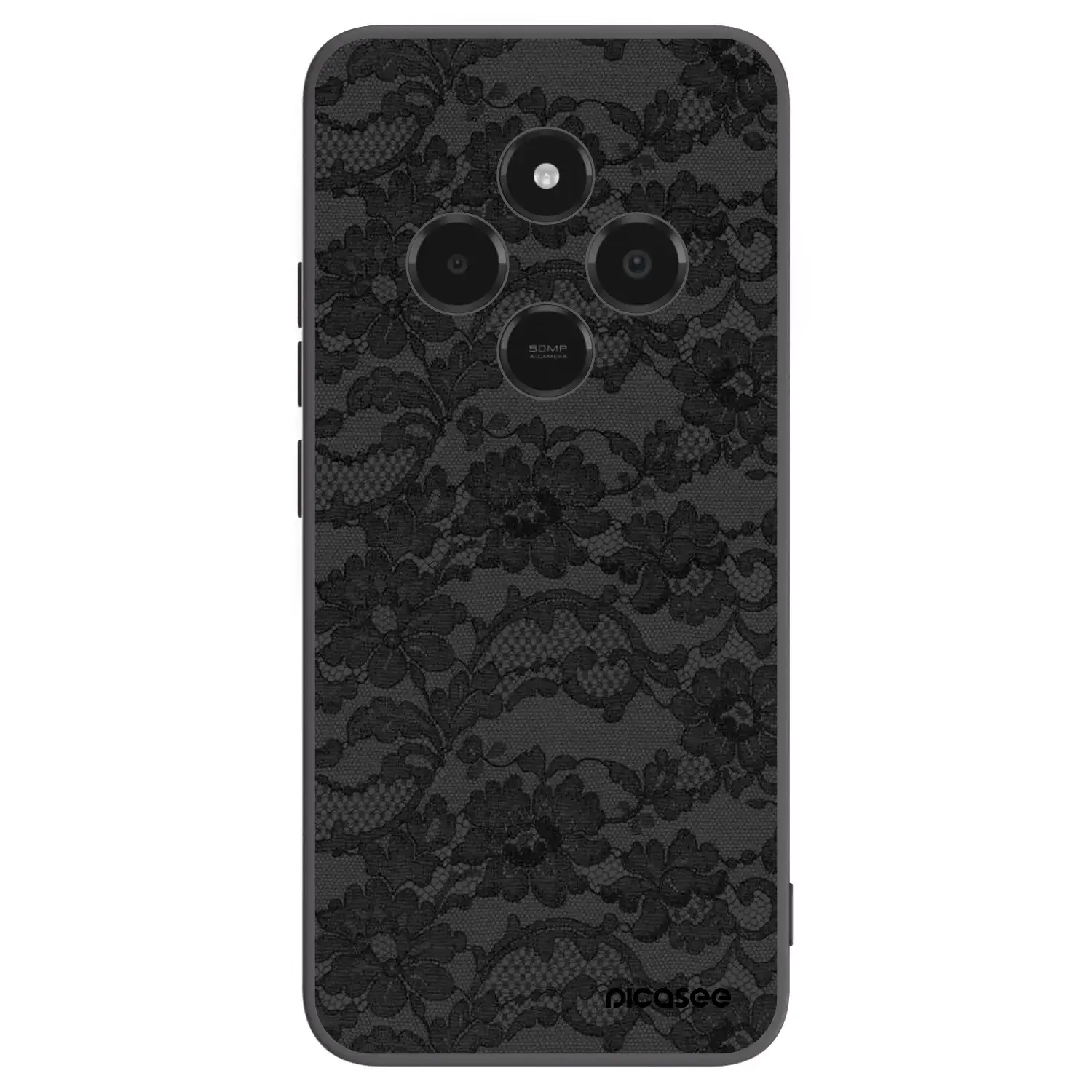 Silikonový černý obal pro Xiaomi Poco C75 - Dark Elegance