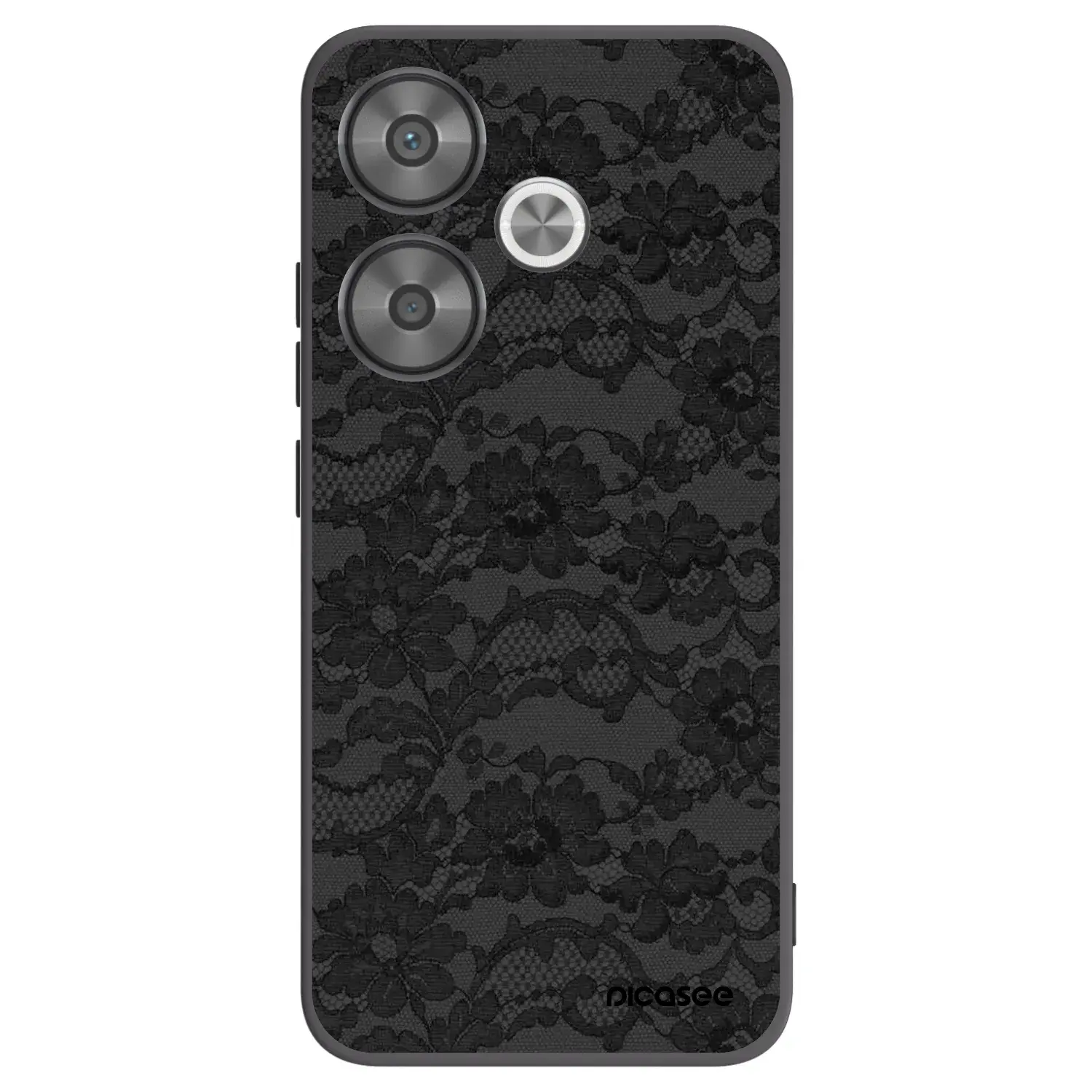 Silikonový černý obal pro Xiaomi Poco F6 - Dark Elegance