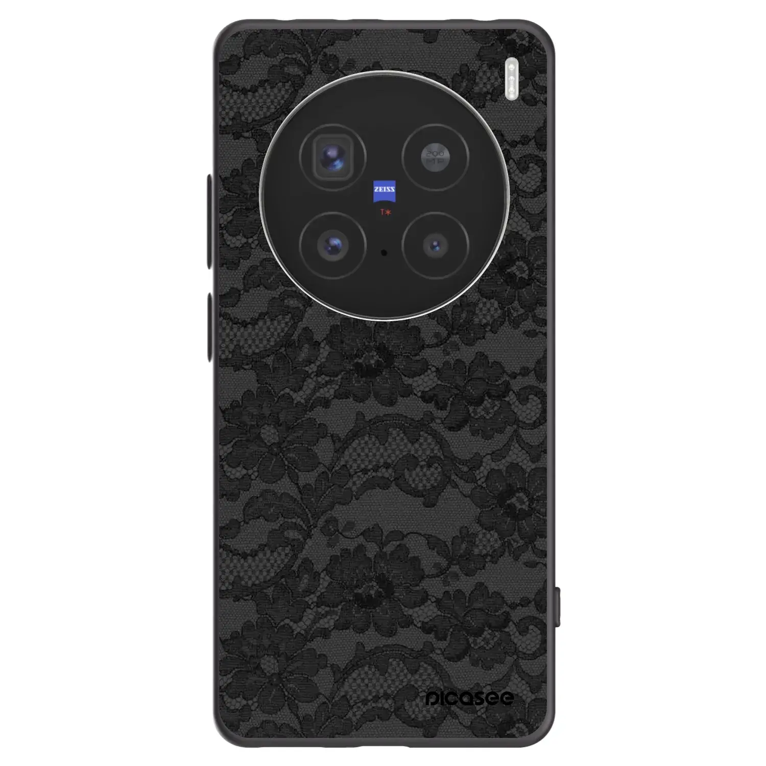 Silikonový černý obal pro Vivo X200 Pro - Dark Elegance